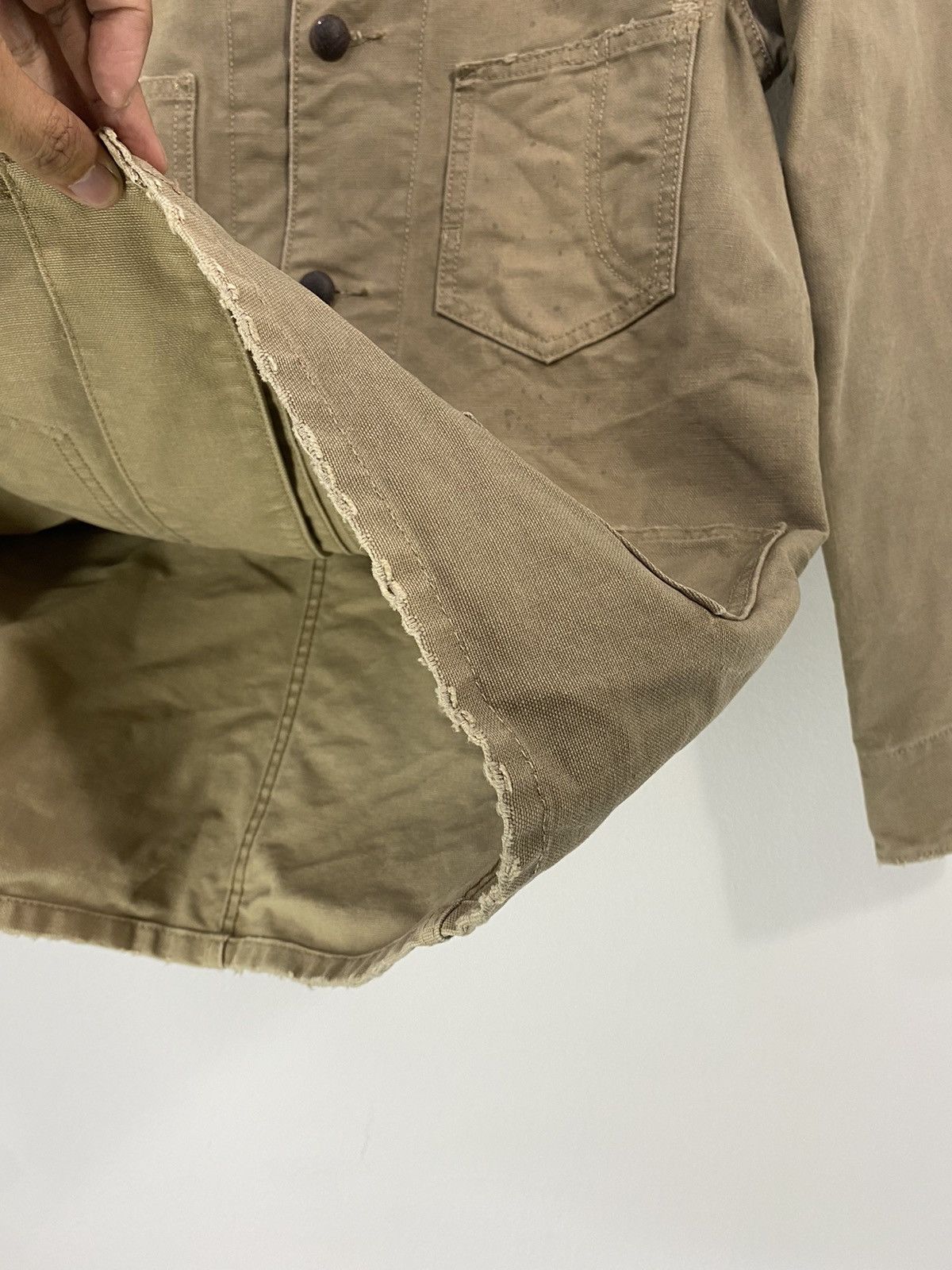 Levi's Vintage Levi’s Chore Jacket Design 3 Pocket Distressed Size US S / EU 44-46 / 1 - 9 Thumbnail