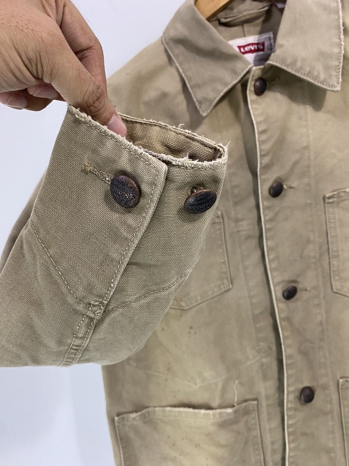 Levi's Vintage Levi’s Chore Jacket Design 3 Pocket Distressed Size US S / EU 44-46 / 1 - 7 Thumbnail