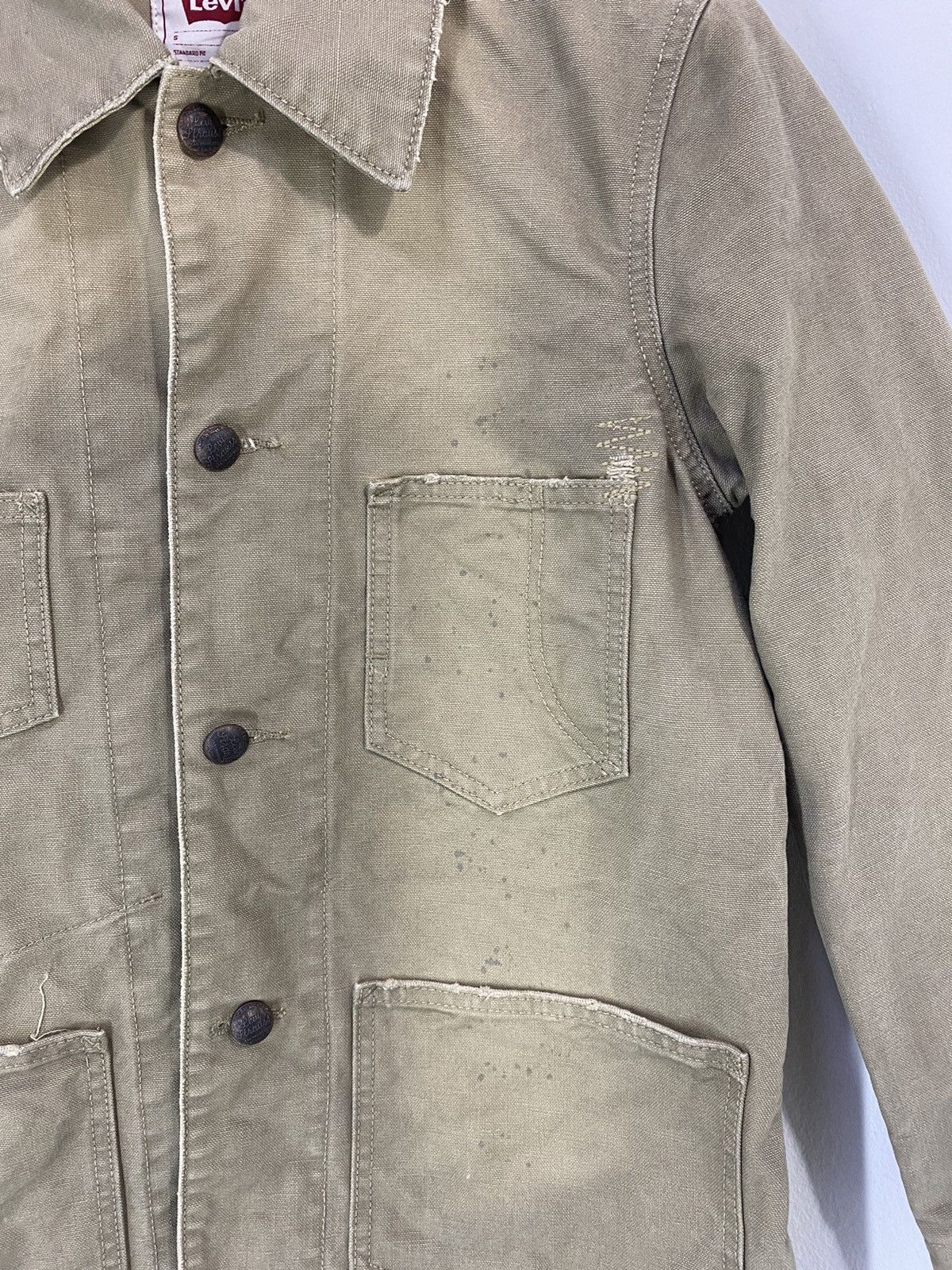 Levi's Vintage Levi’s Chore Jacket Design 3 Pocket Distressed Size US S / EU 44-46 / 1 - 11 Thumbnail