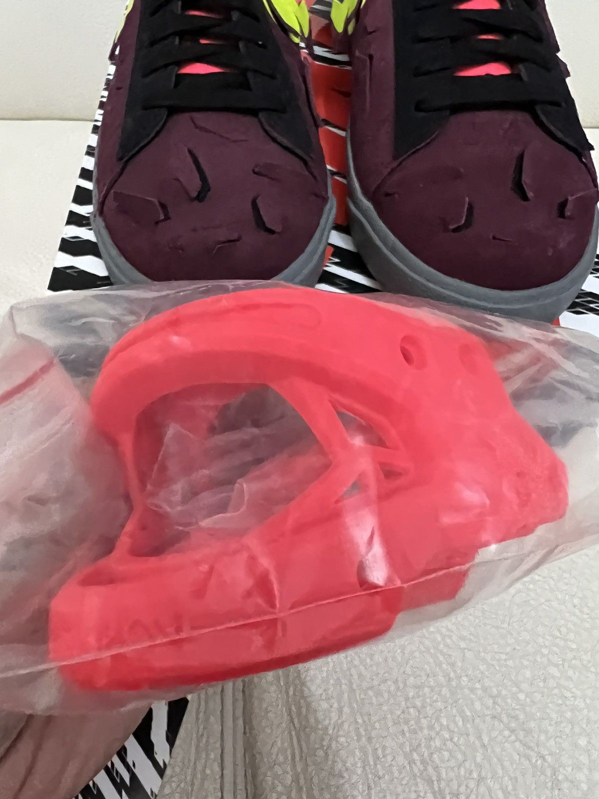 Acronym × Nike Nike Blazer Low / ACRNM MAROON Size US 9.5 / EU 42-43 - 4 Thumbnail