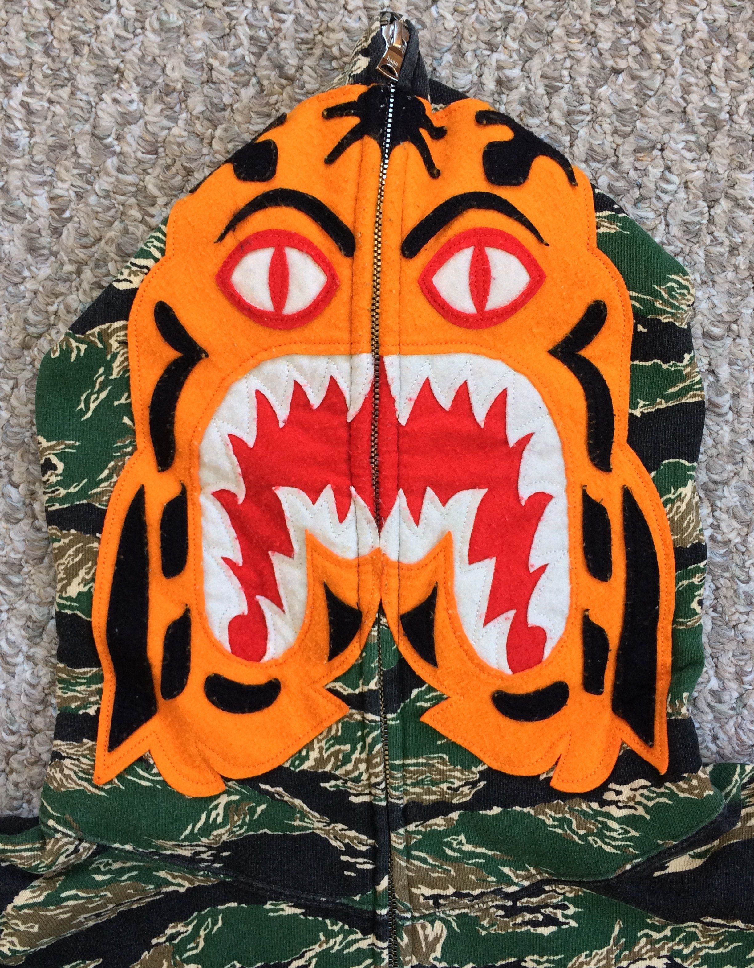 Bape OG Bape Tiger Camo Full Zip Hoodie Size US S / EU 44-46 / 1 - 3 Thumbnail