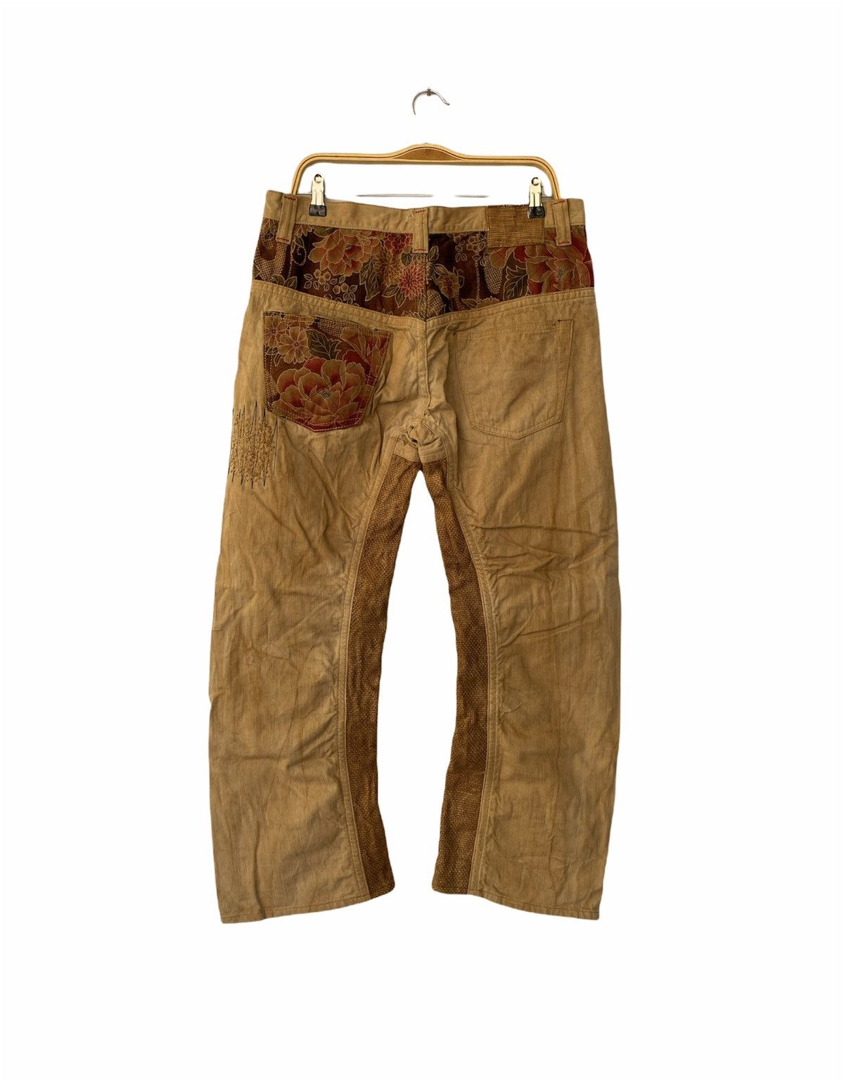 Japanese Brand Vintage Mizra Jeans Reconstruction PatchWork Jeans Rare Size US 36 / EU 52 - 2 Thumbnail