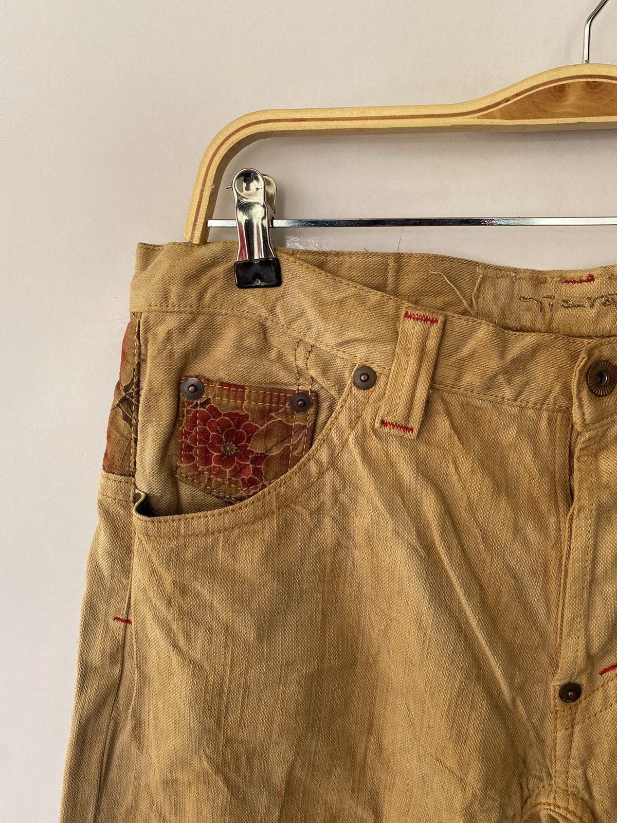 Japanese Brand Vintage Mizra Jeans Reconstruction PatchWork Jeans Rare Size US 36 / EU 52 - 8 Thumbnail
