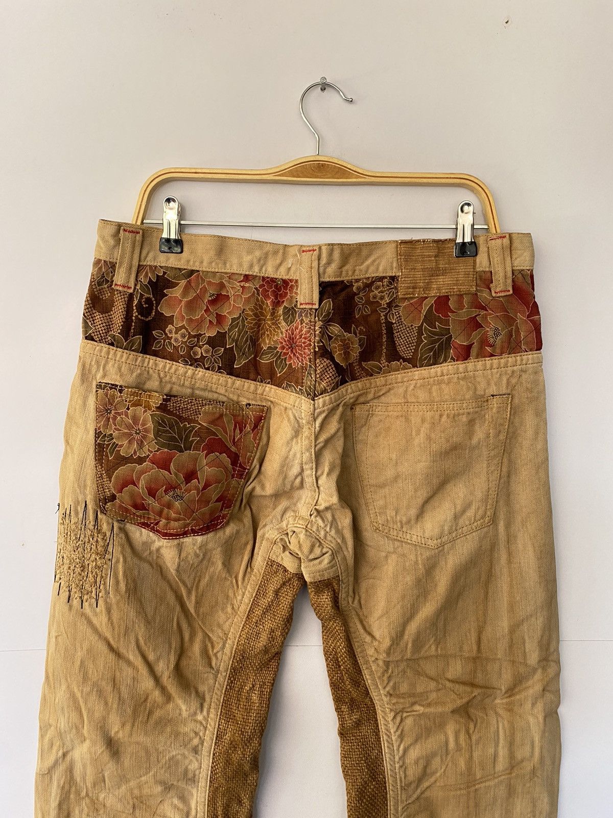 Japanese Brand Vintage Mizra Jeans Reconstruction PatchWork Jeans Rare Size US 36 / EU 52 - 10 Thumbnail