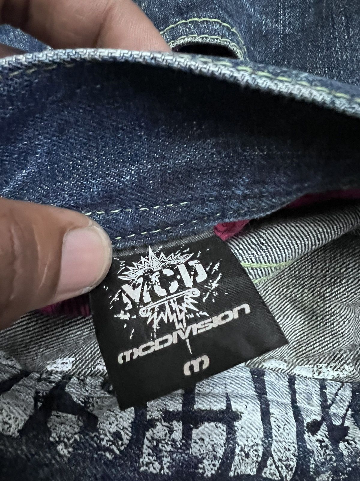 Japanese Brand × Seditionaries SICK🔥Thrashed Patchwork Denim Pants Japanese Brand MCD Size US 31 - 9 Thumbnail