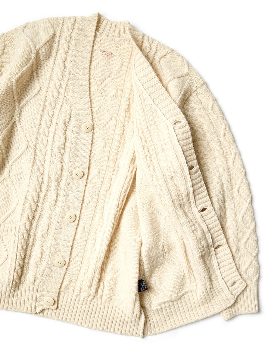 Kapital Kapital 5G Wool Cable Knit Smiley Patch Cardigan Sweater Size US M / EU 48-50 / 2 - 8 Thumbnail