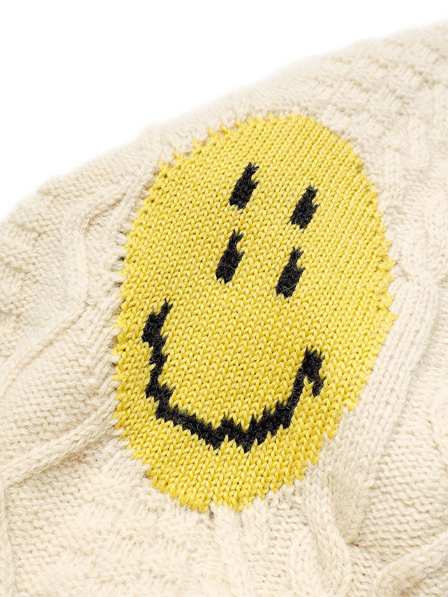 Kapital Kapital 5G Wool Cable Knit Smiley Patch Cardigan Sweater Size US M / EU 48-50 / 2 - 7 Thumbnail