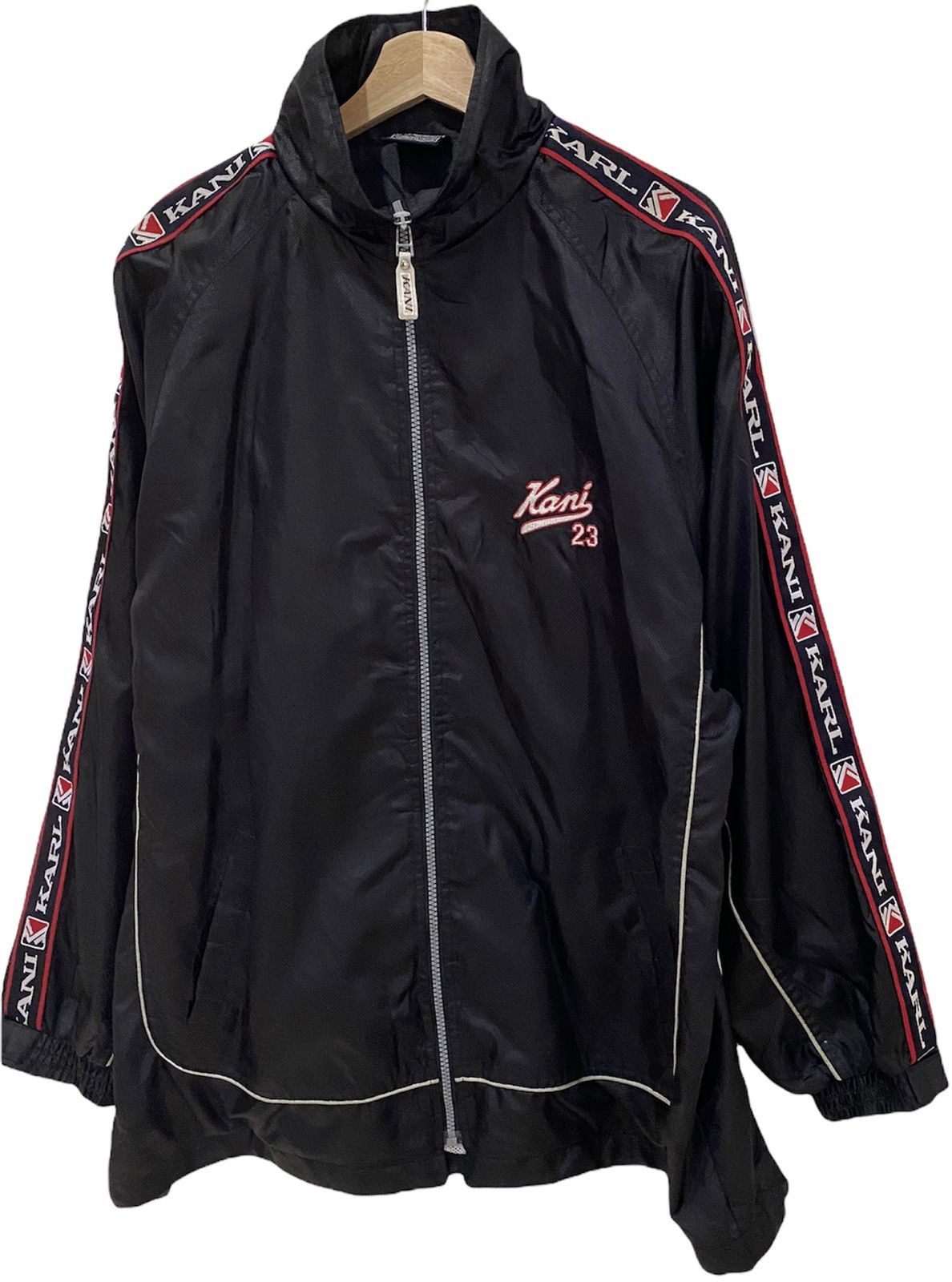 Karl Kani × Vintage ICONIC KARL KANI SIDETAPE LOGOMATIC EMBROIDERY LIGHT JACKET Size US XL / EU 56 / 4 - 3 Thumbnail