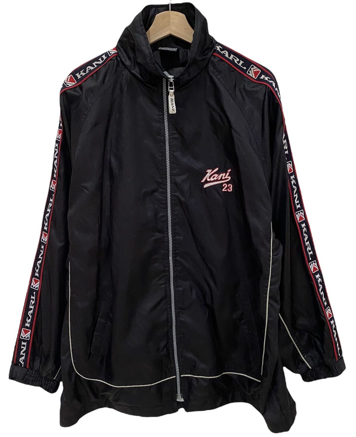 Karl Kani × Vintage ICONIC KARL KANI SIDETAPE LOGOMATIC EMBROIDERY LIGHT JACKET Size US XL / EU 56 / 4 - 2 Thumbnail