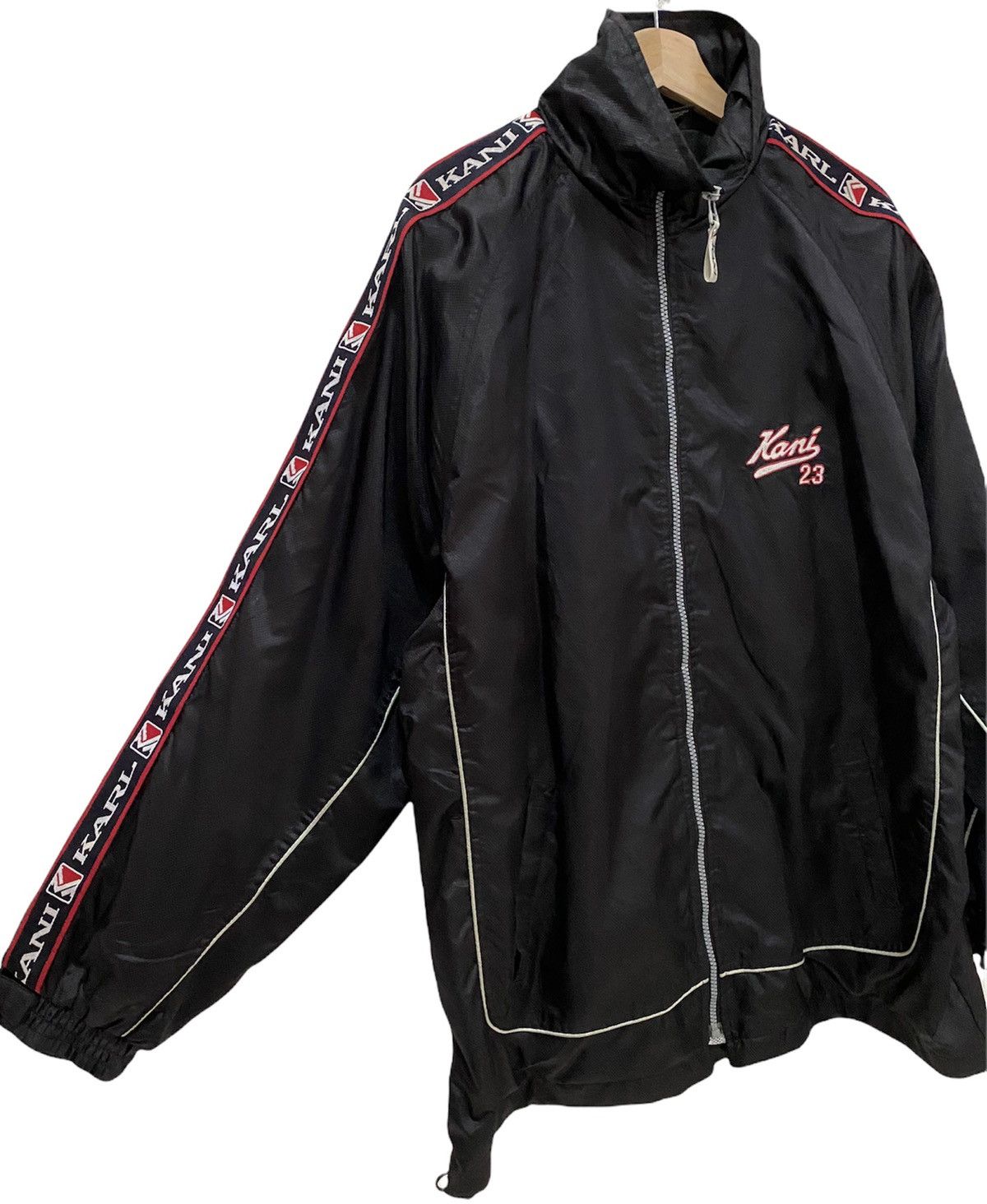 Karl Kani × Vintage ICONIC KARL KANI SIDETAPE LOGOMATIC EMBROIDERY LIGHT JACKET Size US XL / EU 56 / 4 - 4 Thumbnail