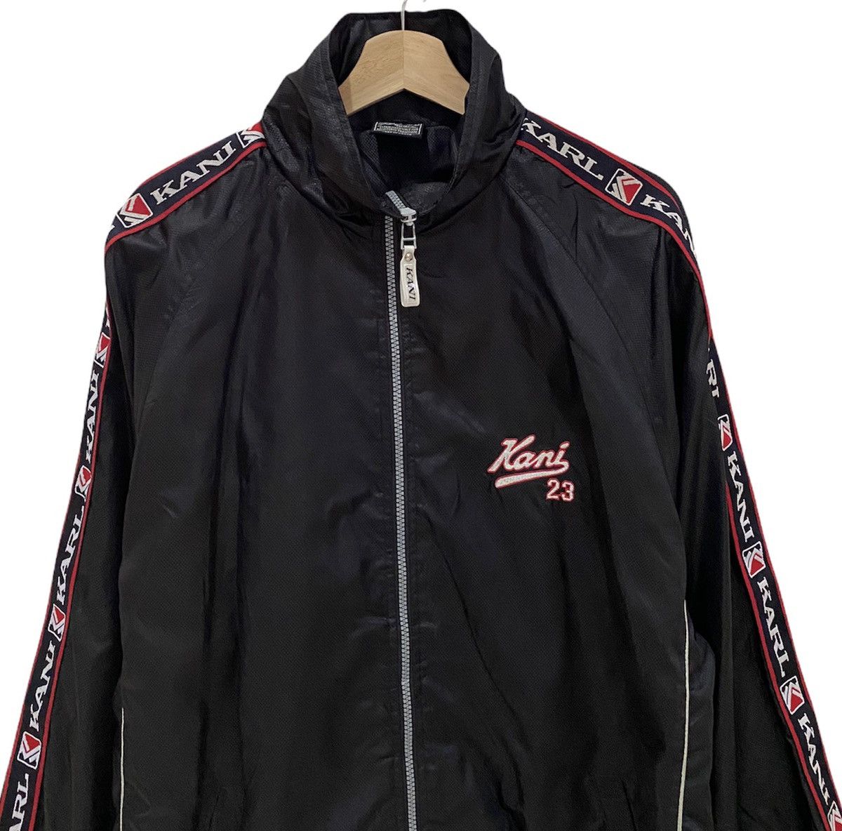 Karl Kani × Vintage ICONIC KARL KANI SIDETAPE LOGOMATIC EMBROIDERY LIGHT JACKET Size US XL / EU 56 / 4 - 6 Thumbnail