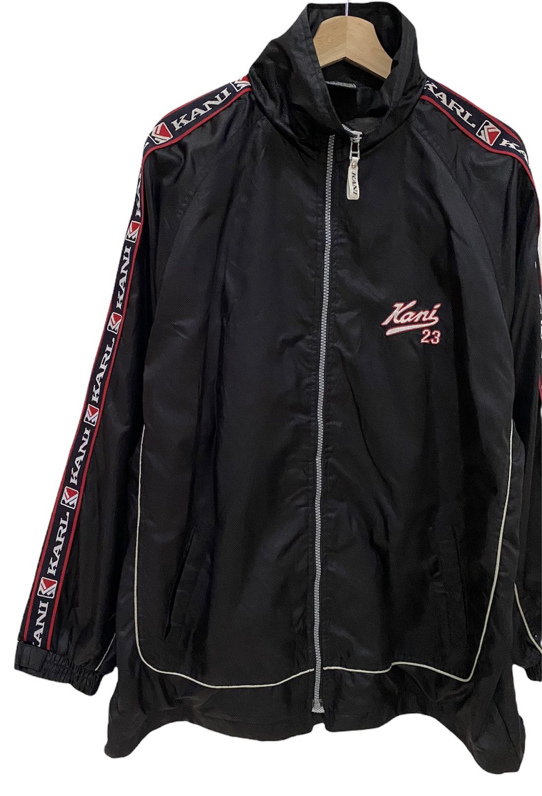 Karl Kani × Vintage ICONIC KARL KANI SIDETAPE LOGOMATIC EMBROIDERY LIGHT JACKET Size US XL / EU 56 / 4 - 7 Thumbnail
