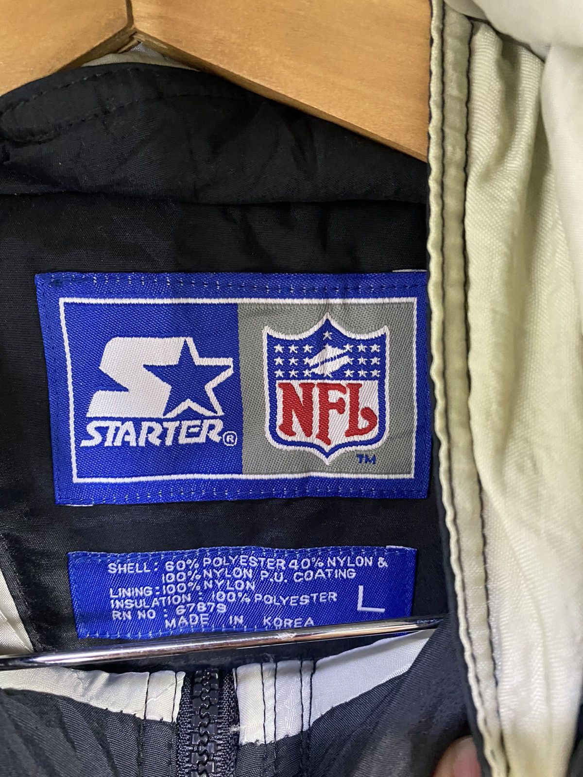 NFL Starter NFL Los Angeles Raiders Jacket Big Logo Design Size US L / EU 52-54 / 3 - 3 Thumbnail