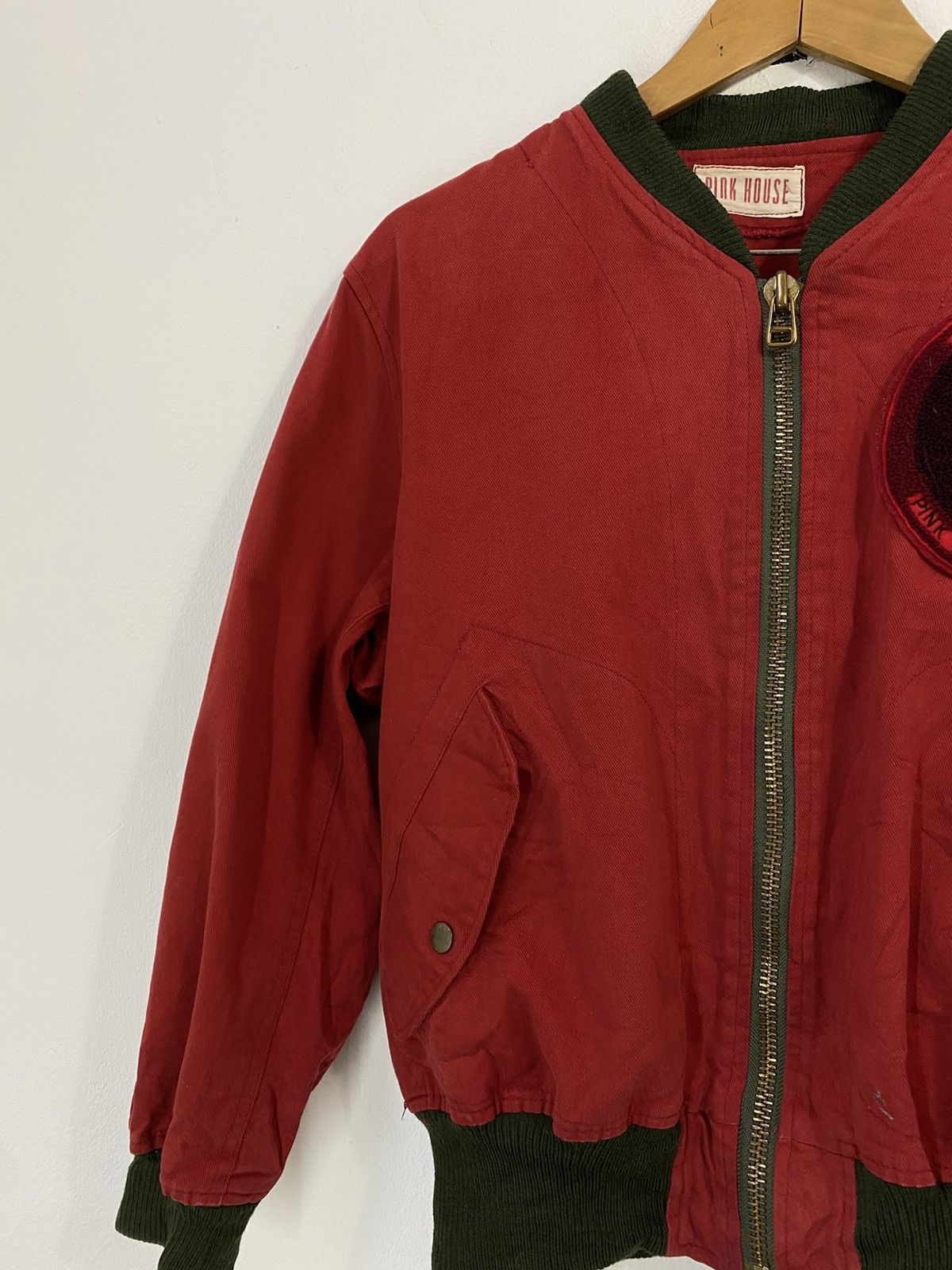 Japanese Brand Pink House Bomber Ma-1 Jacket Bondage Big Logo Design Size US S / EU 44-46 / 1 - 7 Thumbnail