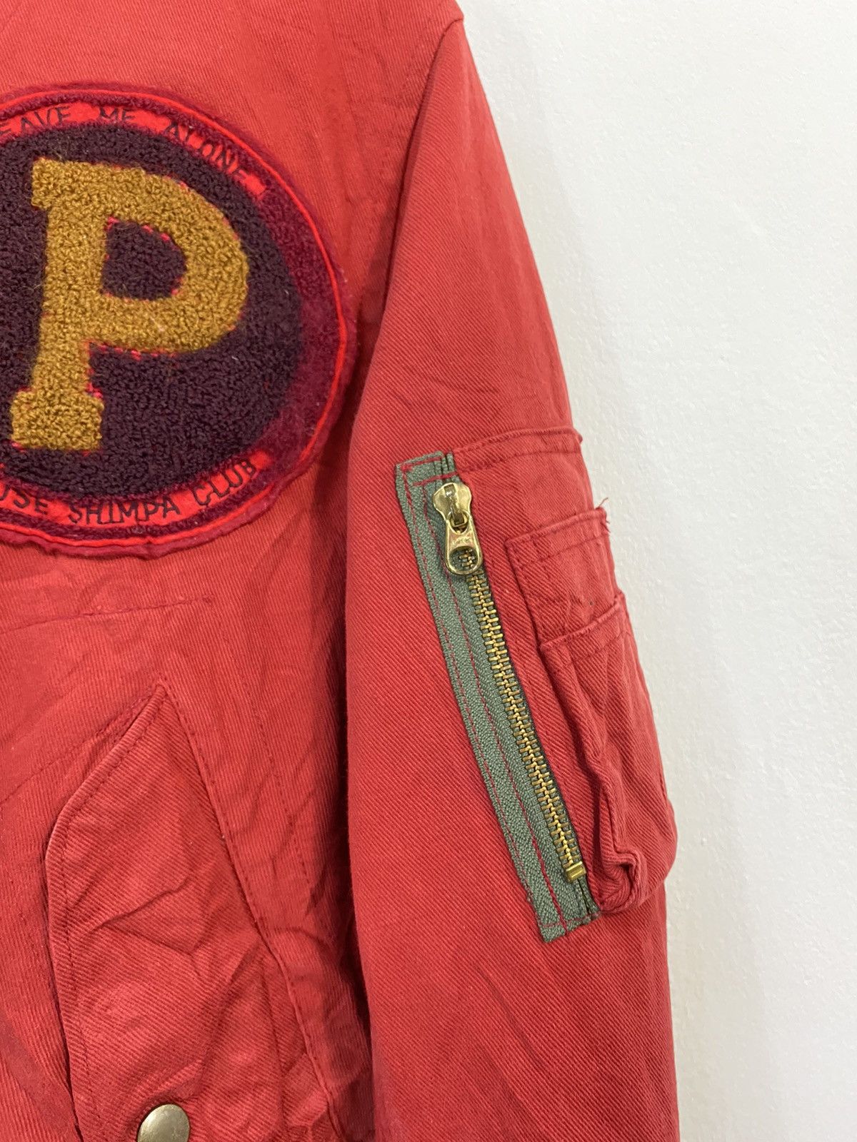 Japanese Brand Pink House Bomber Ma-1 Jacket Bondage Big Logo Design Size US S / EU 44-46 / 1 - 6 Thumbnail