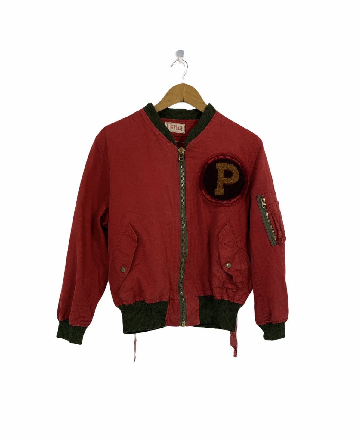 Japanese Brand Pink House Bomber Ma-1 Jacket Bondage Big Logo Design Size US S / EU 44-46 / 1 - 2 Thumbnail