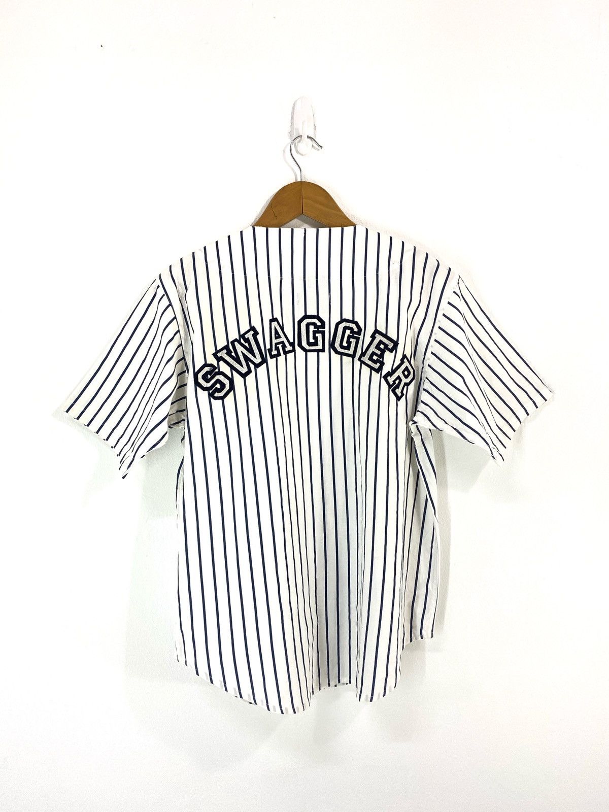 Japanese Brand × Swagger $$ Sweagger Baseball Shirt Design Big Logo Stripe Design Size US M / EU 48-50 / 2 - 1 Thumbnail