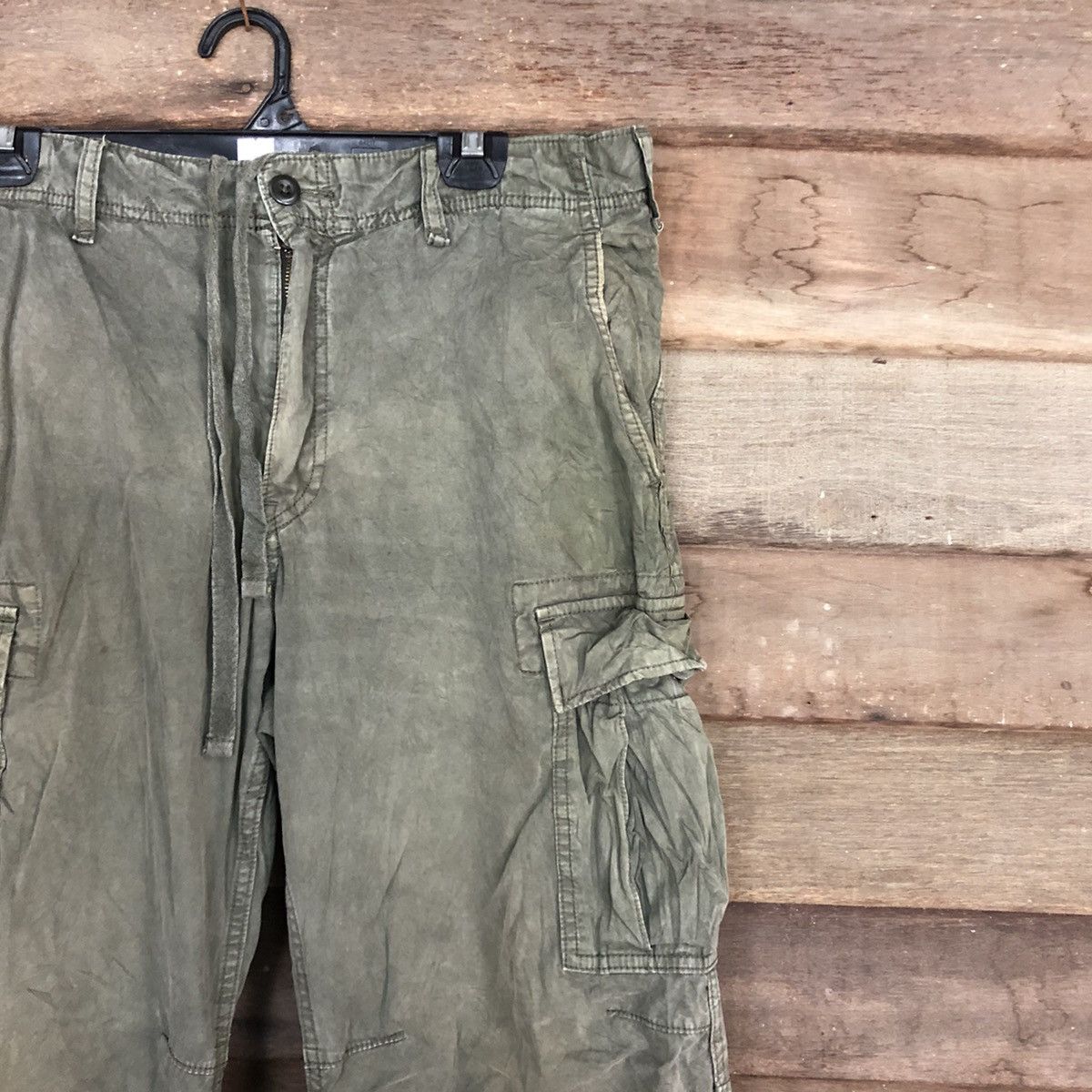 Japanese Brand Uniqlo Green Multipocket Tactical Cargo Pants #c1019 Size US 33 - 5 Thumbnail