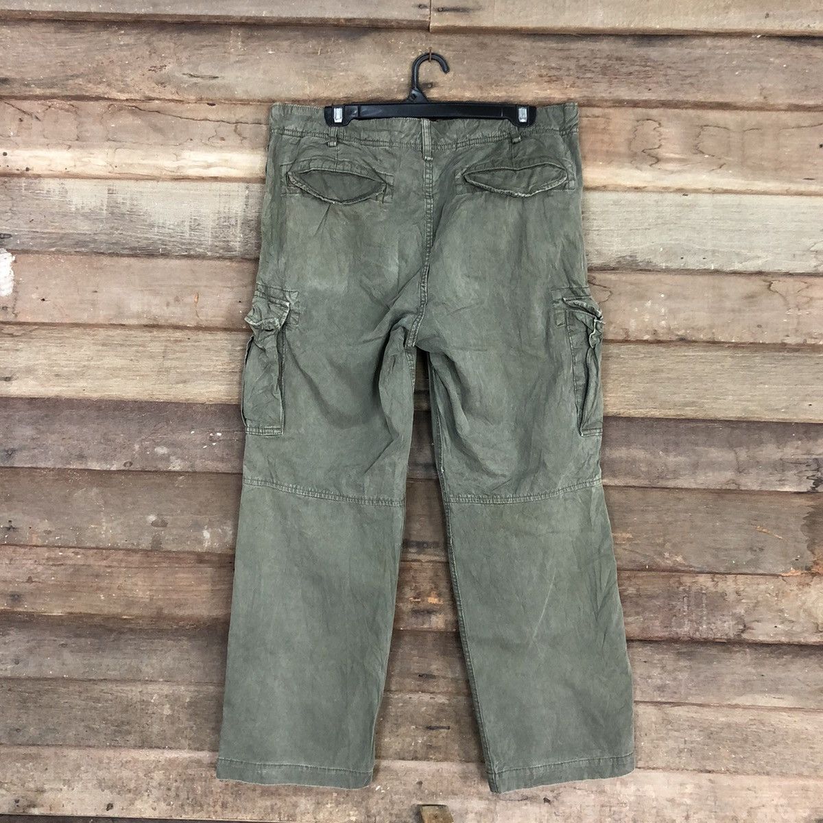 Japanese Brand Uniqlo Green Multipocket Tactical Cargo Pants #c1019 Size US 33 - 8 Thumbnail