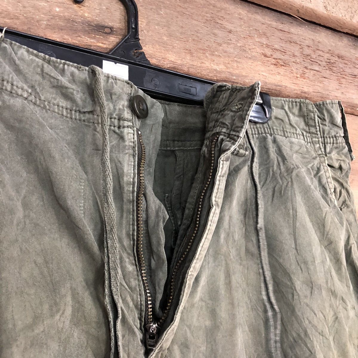 Japanese Brand Uniqlo Green Multipocket Tactical Cargo Pants #c1019 Size US 33 - 7 Thumbnail