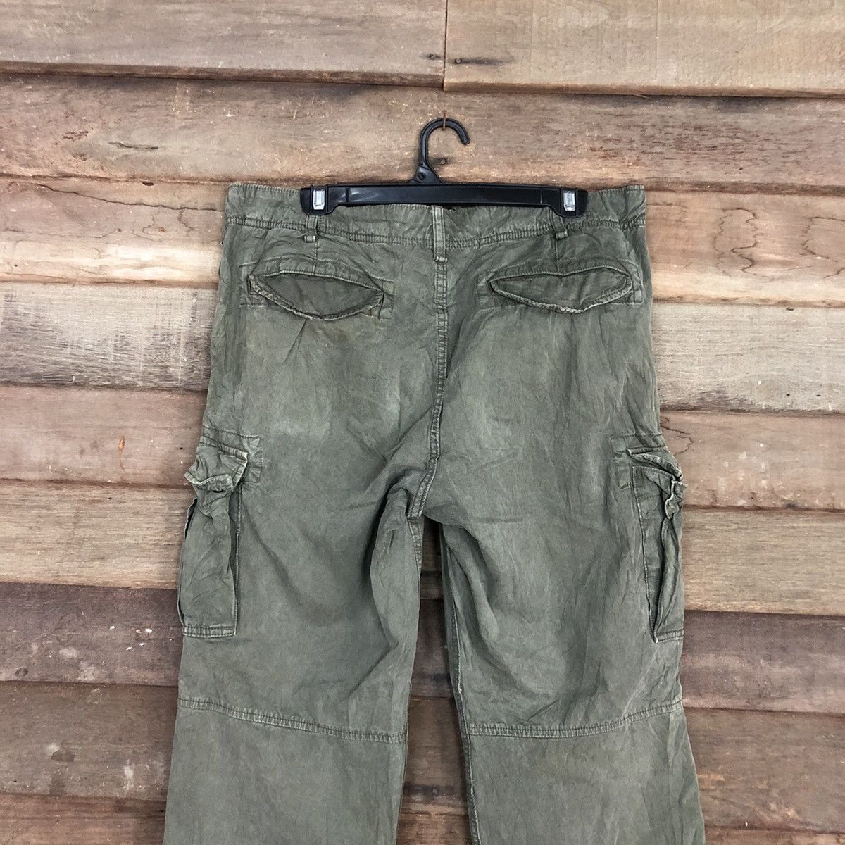 Japanese Brand Uniqlo Green Multipocket Tactical Cargo Pants #c1019 Size US 33 - 9 Thumbnail