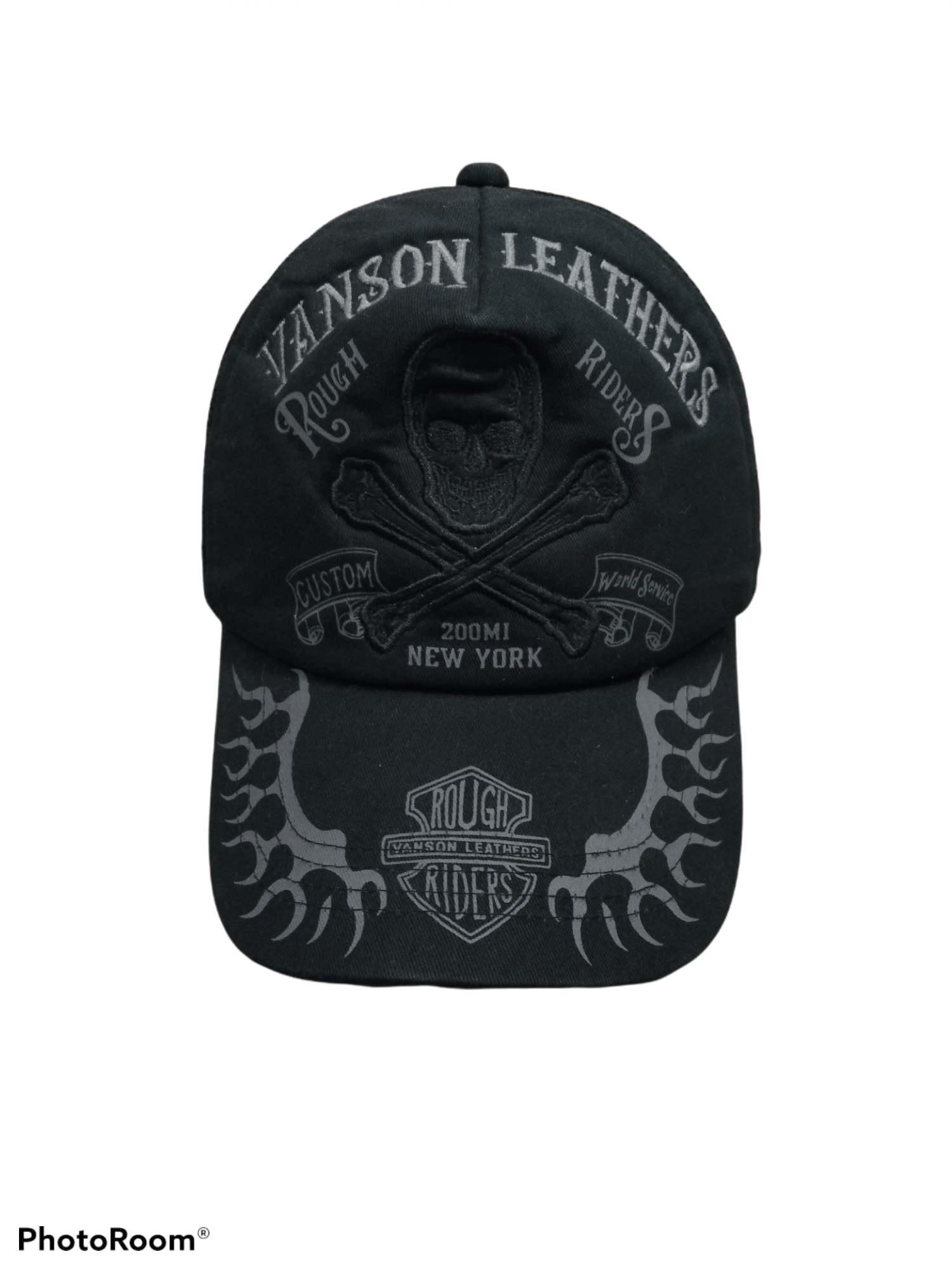RARE💥 VANSON ROUGH RIDERS SKULL CROSSBONE