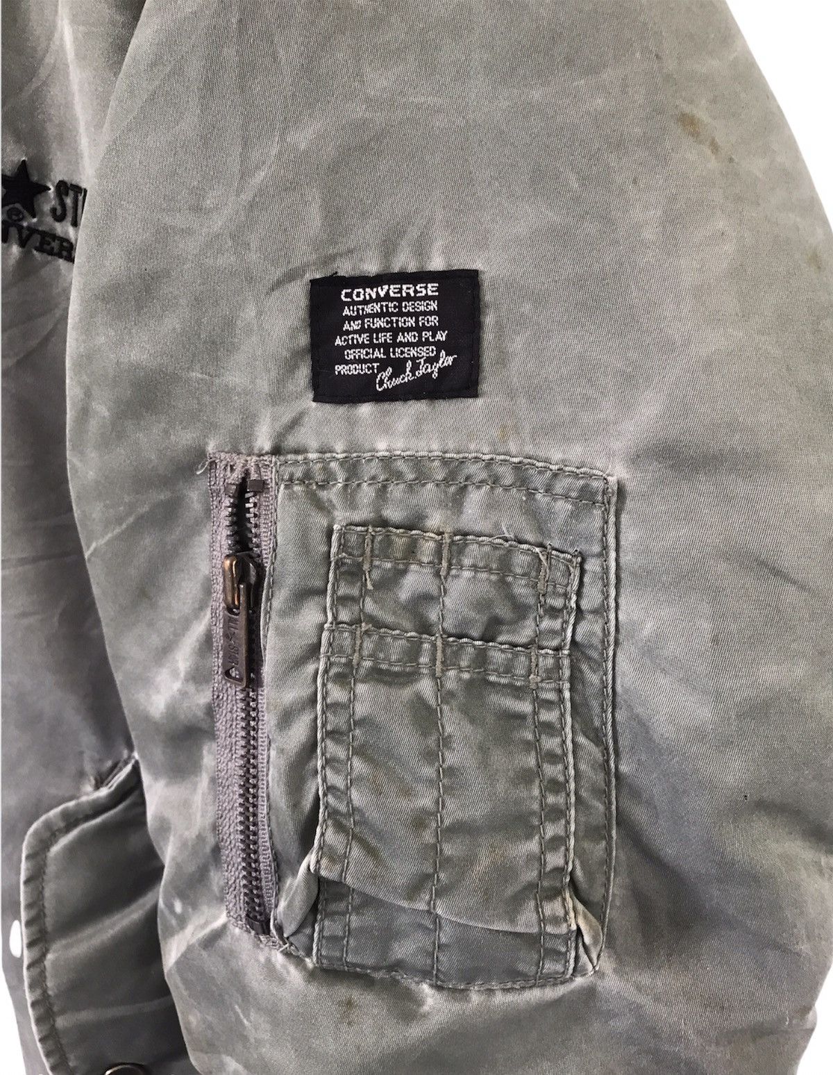 Converse × Vintage Vintage 90's Converse Bombers Jacket Size US L / EU 52-54 / 3 - 12 Thumbnail