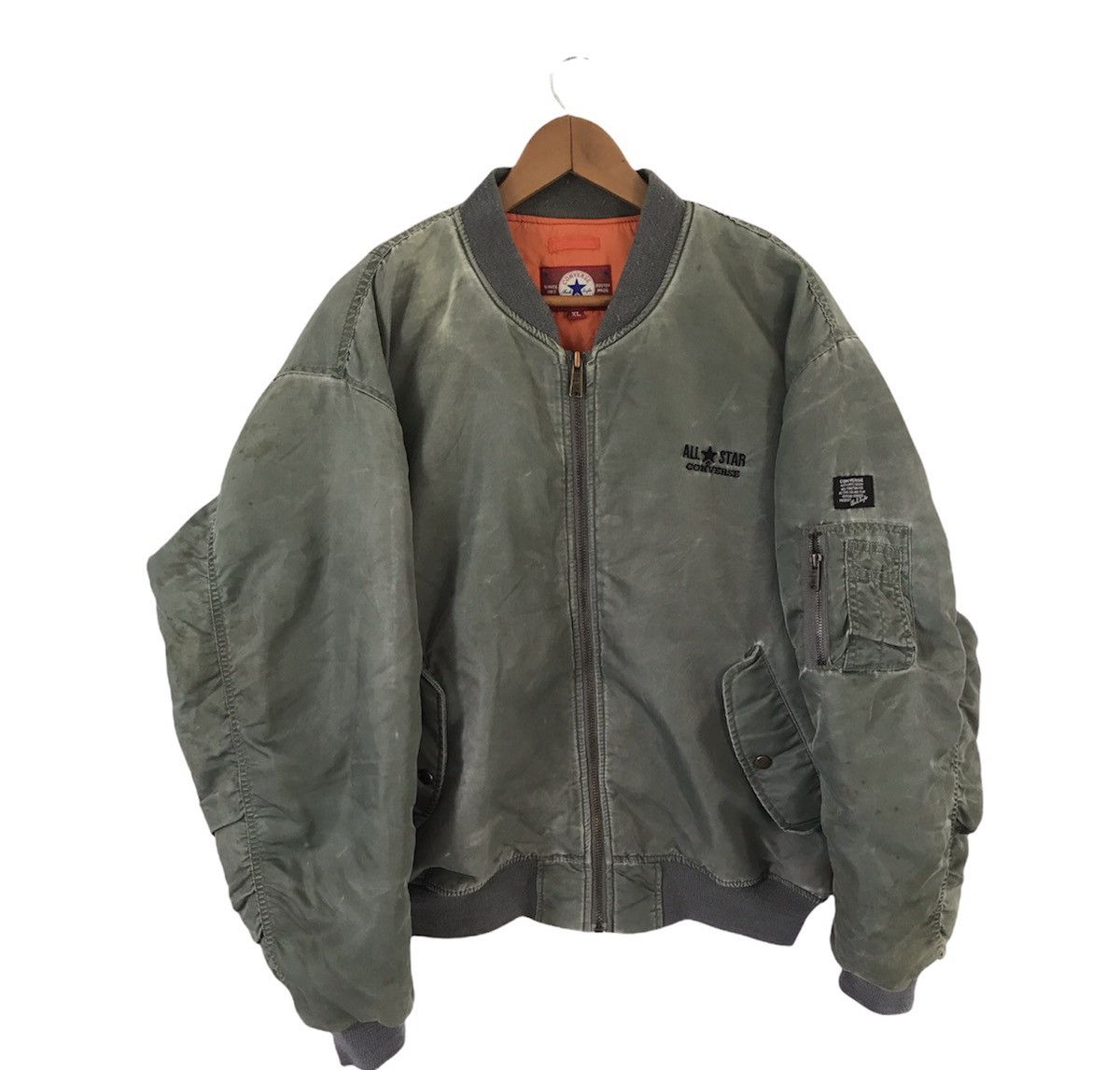 Converse × Vintage Vintage 90's Converse Bombers Jacket Size US L / EU 52-54 / 3 - 1 Thumbnail