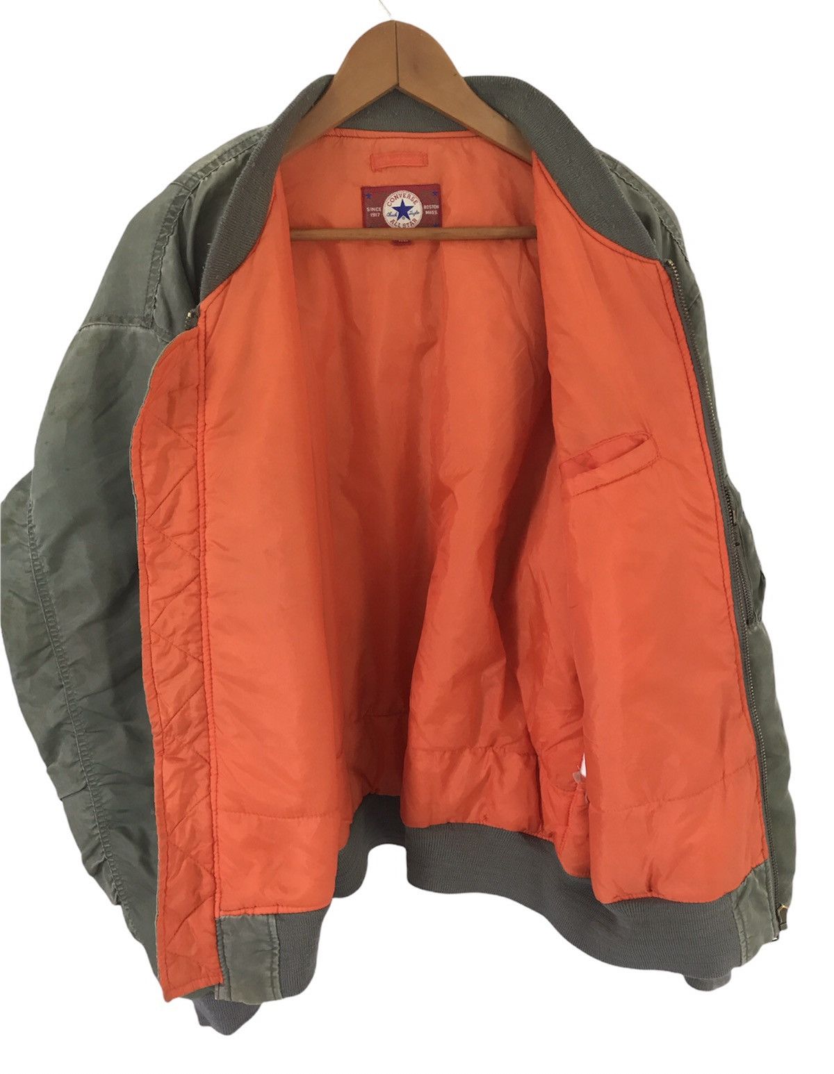 Converse × Vintage Vintage 90's Converse Bombers Jacket Size US L / EU 52-54 / 3 - 3 Thumbnail