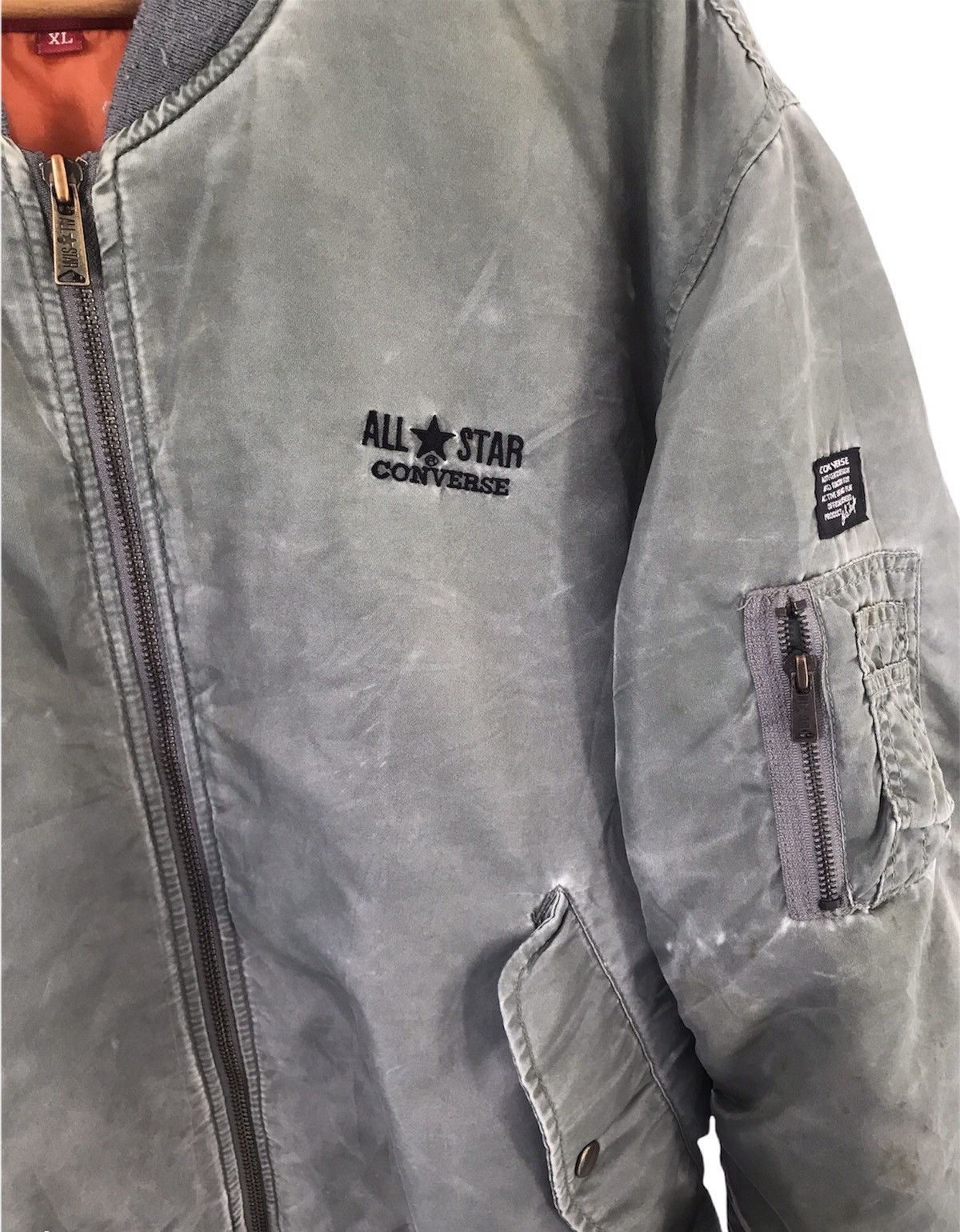 Converse × Vintage Vintage 90's Converse Bombers Jacket Size US L / EU 52-54 / 3 - 13 Thumbnail