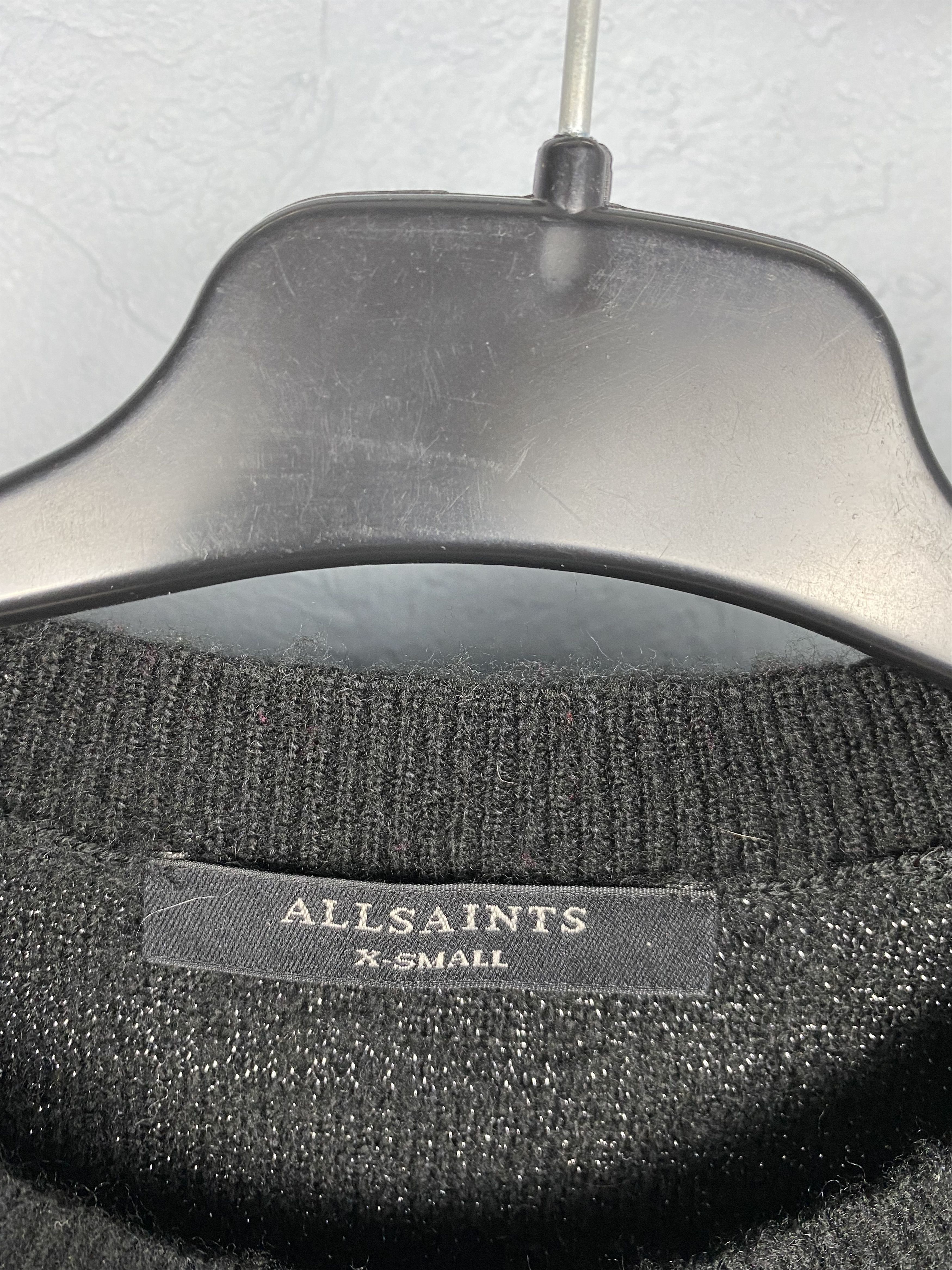 Allsaints Allsaints Womens Split Saints Tiger Wool Knit Sweater Jumper Size XS / US 0-2 / IT 36-38 - 3 Thumbnail