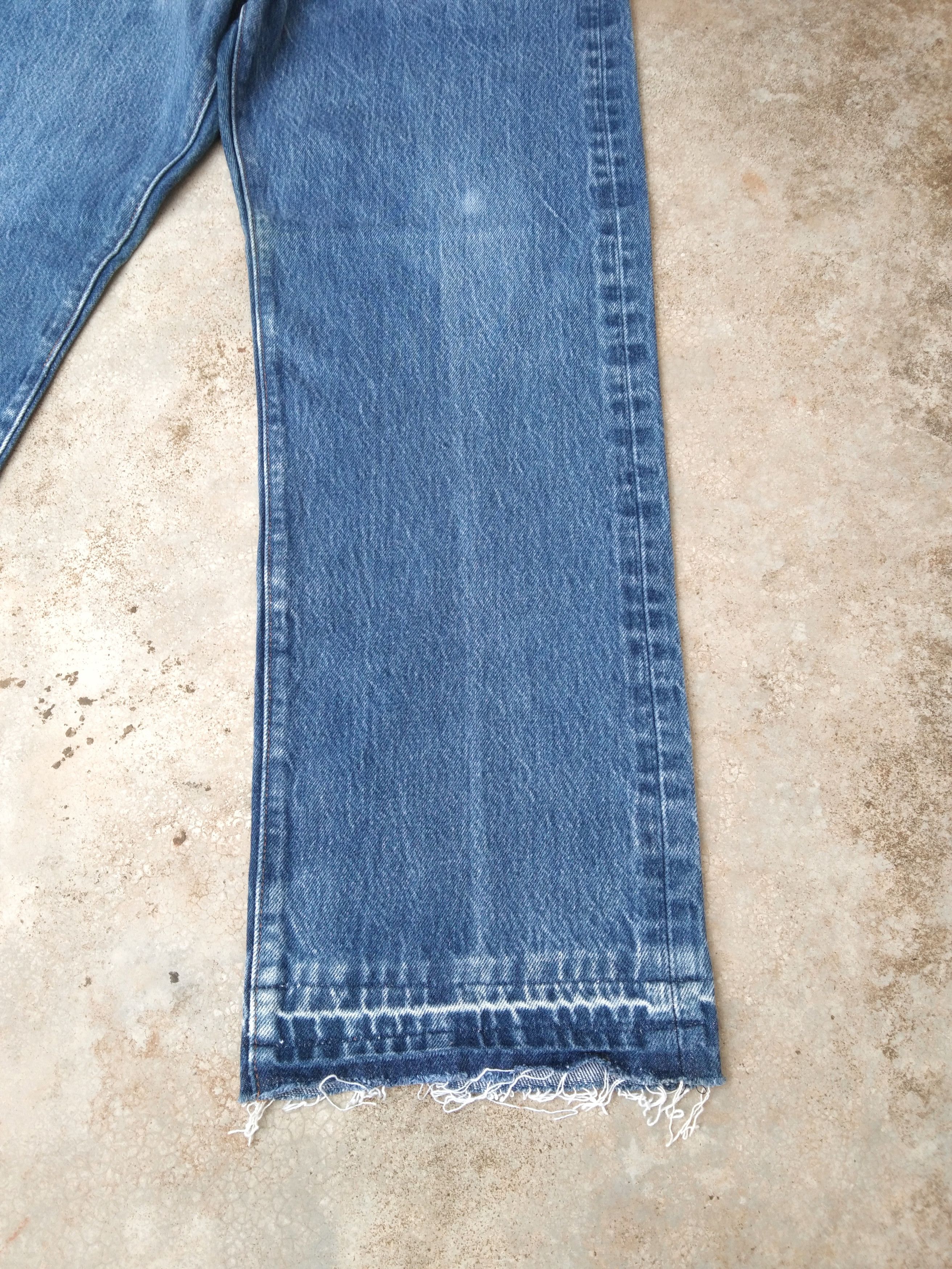 Levi's Vintage Levi's 501 Straight Leg Released Hem Jeans 32x28 Size US 32 / EU 48 - 5 Thumbnail