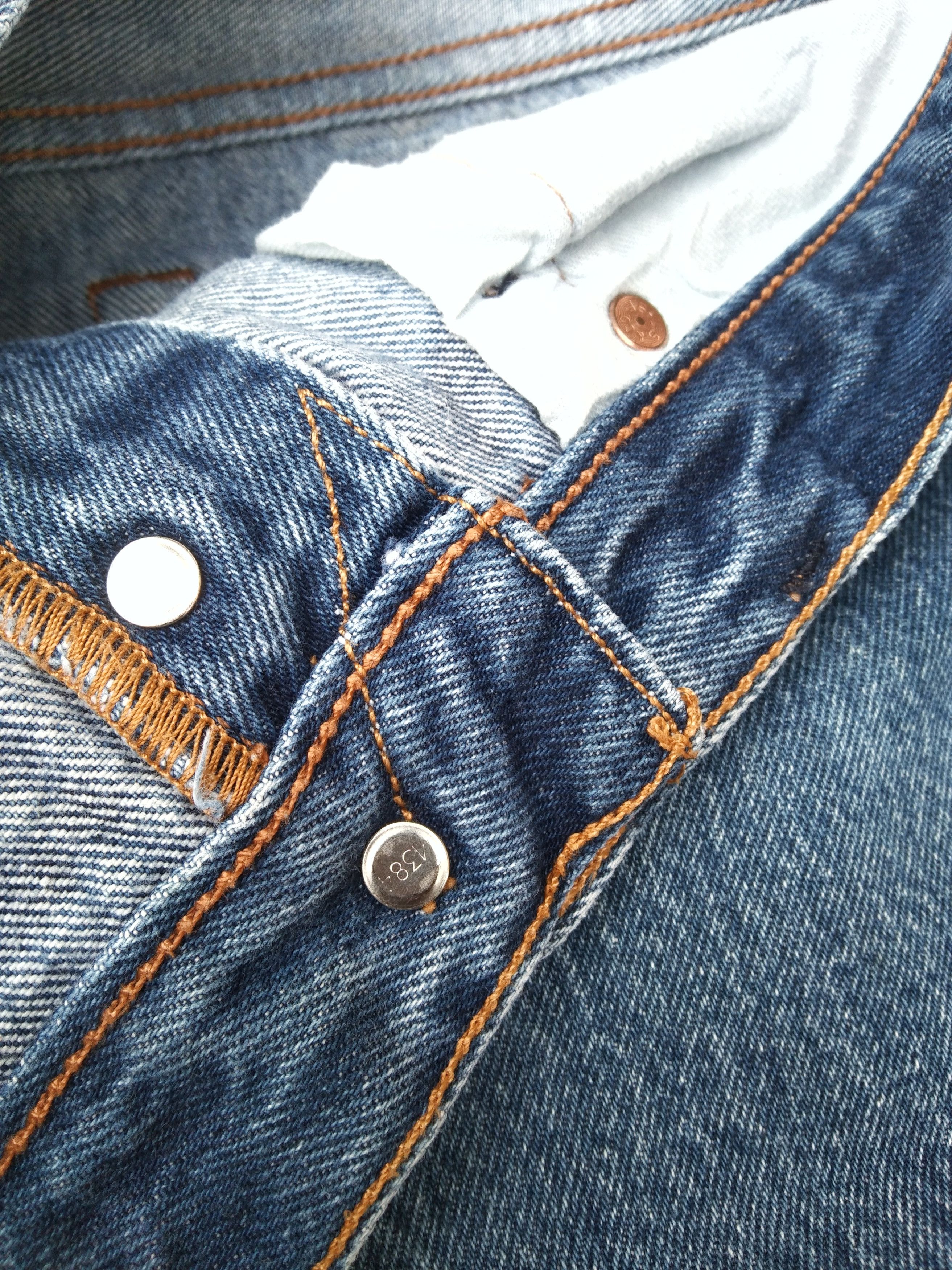 Levi's Vintage Levi's 501 Straight Leg Released Hem Jeans 32x28 Size US 32 / EU 48 - 7 Thumbnail