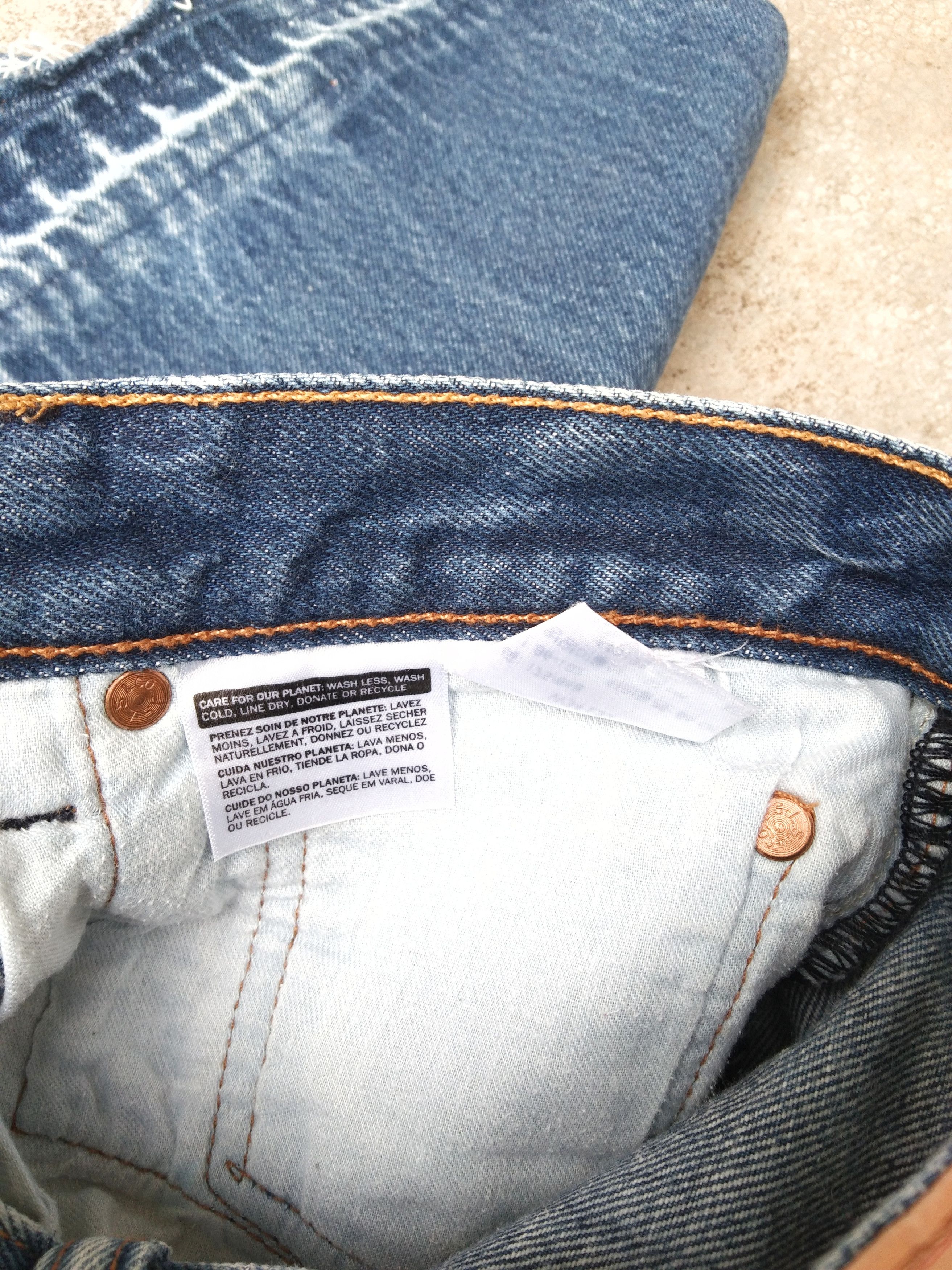Levi's Vintage Levi's 501 Straight Leg Released Hem Jeans 32x28 Size US 32 / EU 48 - 8 Thumbnail