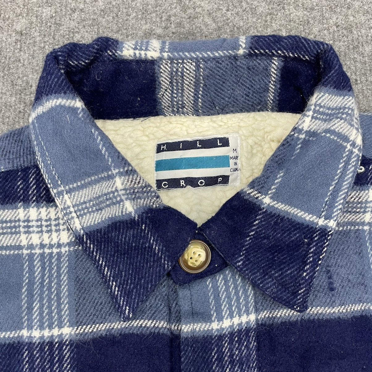 Flannel × Japanese Brand × Vintage Hill Crop Vintage Flannel Wool Sherpa Jacket Size US M / EU 48-50 / 2 - 3 Thumbnail