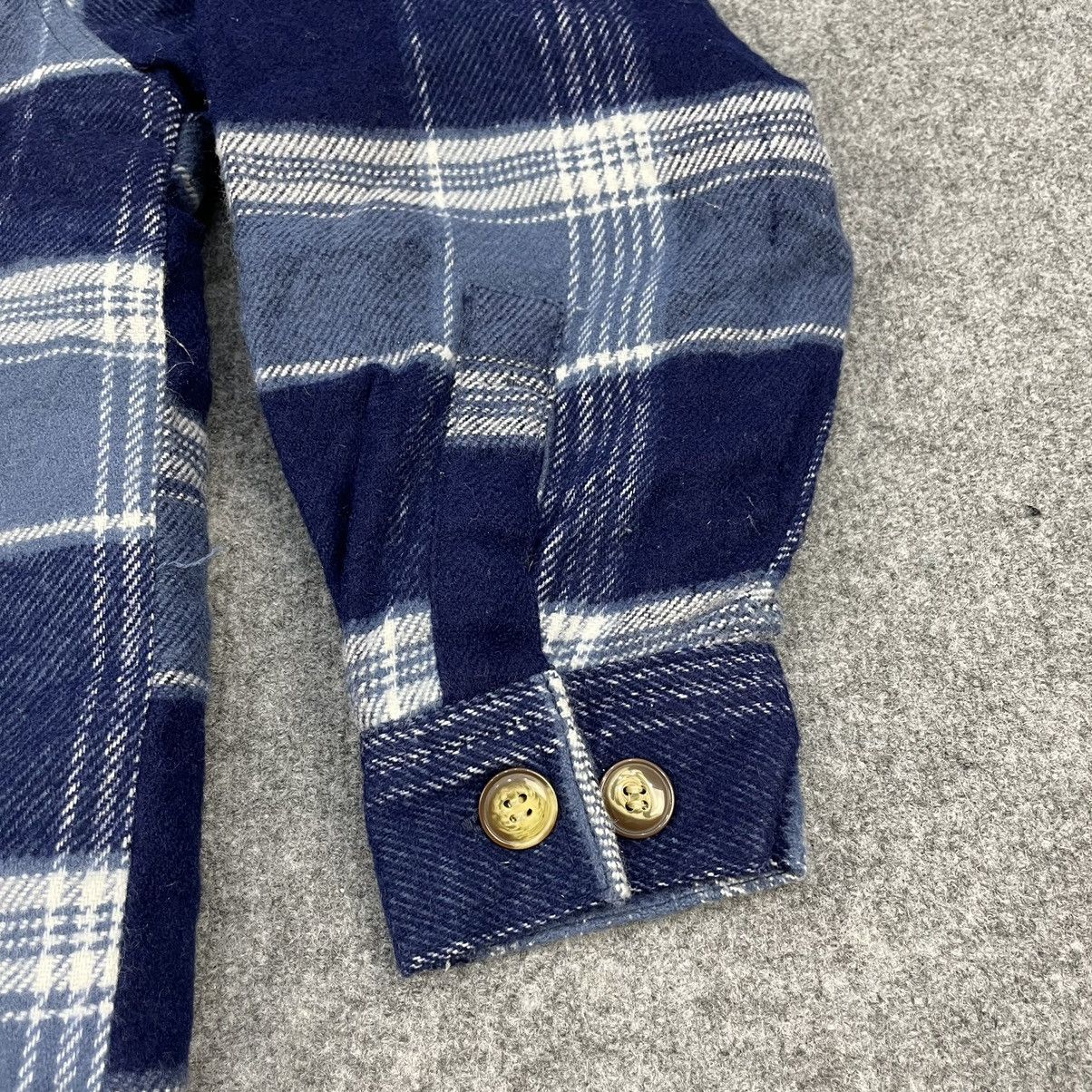 Flannel × Japanese Brand × Vintage Hill Crop Vintage Flannel Wool Sherpa Jacket Size US M / EU 48-50 / 2 - 6 Thumbnail