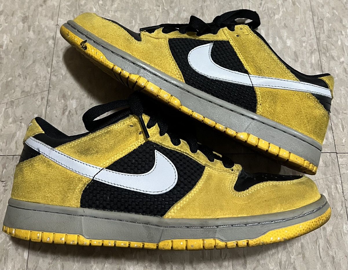 Nike × Vintage Rare vintage Nike dunk low black yellow white | Grailed