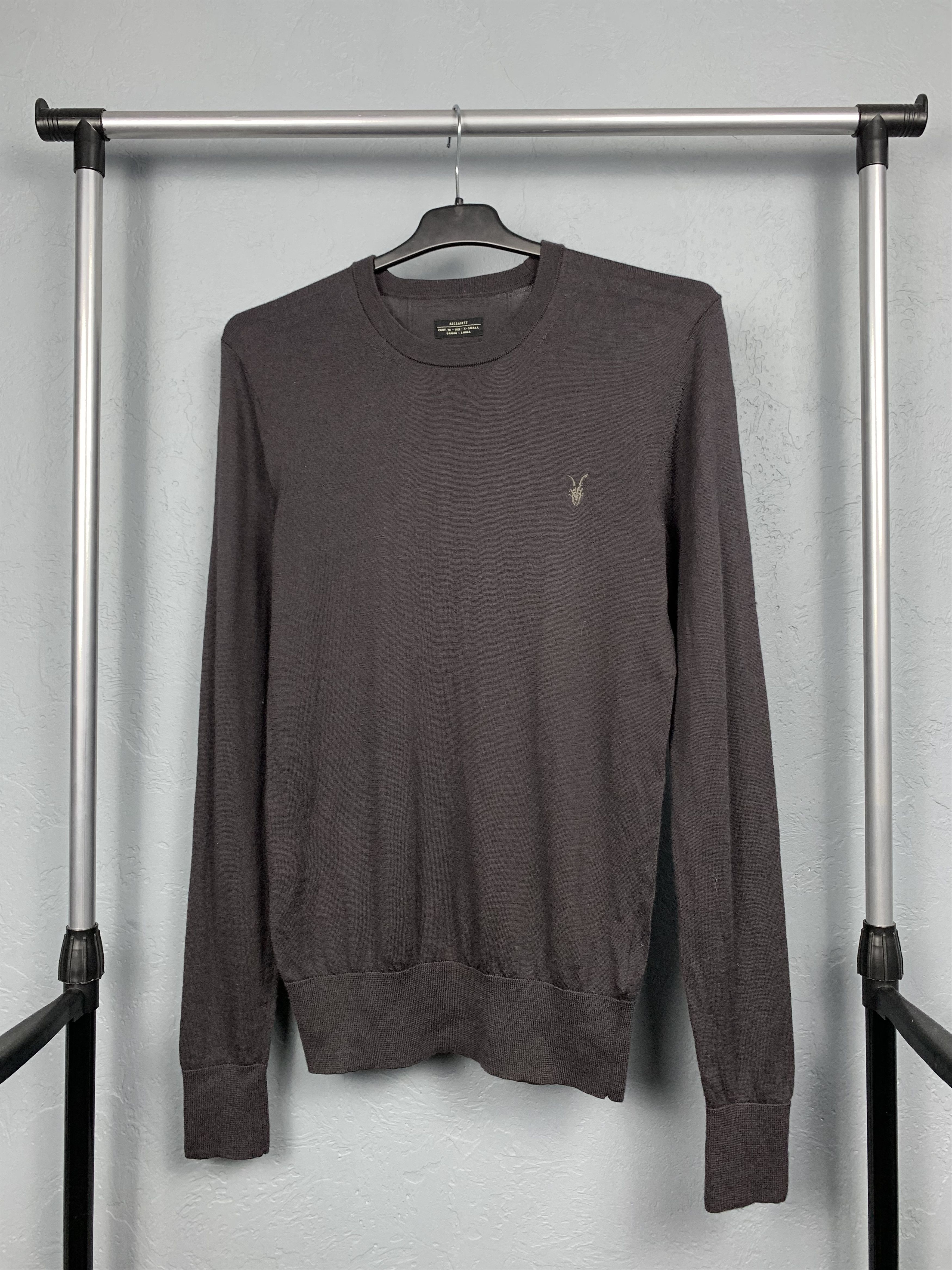 Allsaints AllSaints Mens Mode Merino Crew Neck Wool Knit Sweater Size US S / EU 44-46 / 1 - 1 Thumbnail
