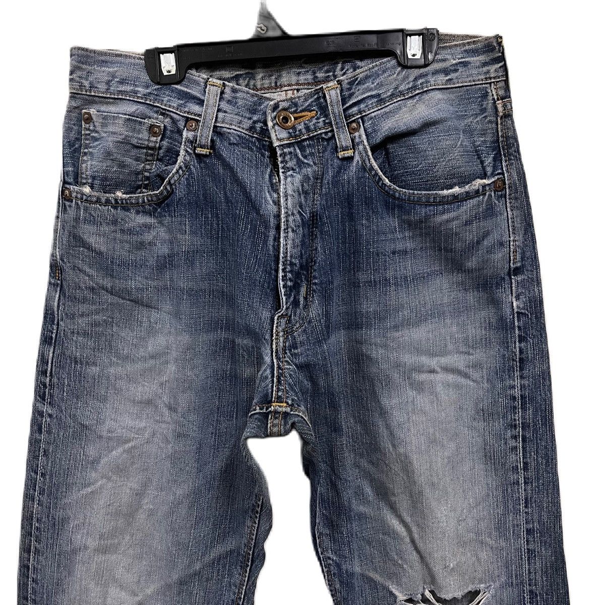 Edwin Edwin 505 selvedge jeans distressed Size US 31 - 3 Thumbnail