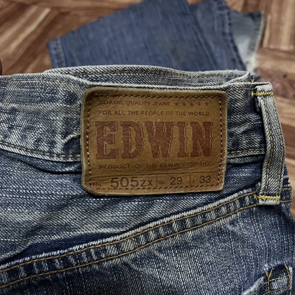 Edwin Edwin 505 selvedge jeans distressed Size US 31 - 9 Thumbnail