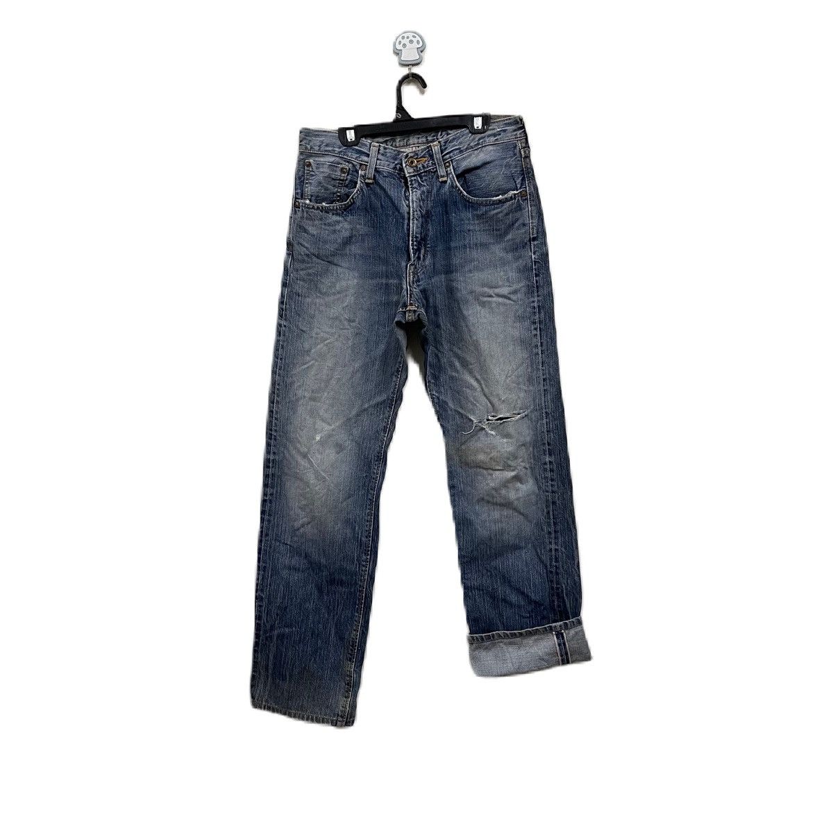 Edwin Edwin 505 selvedge jeans distressed Size US 31 - 2 Thumbnail