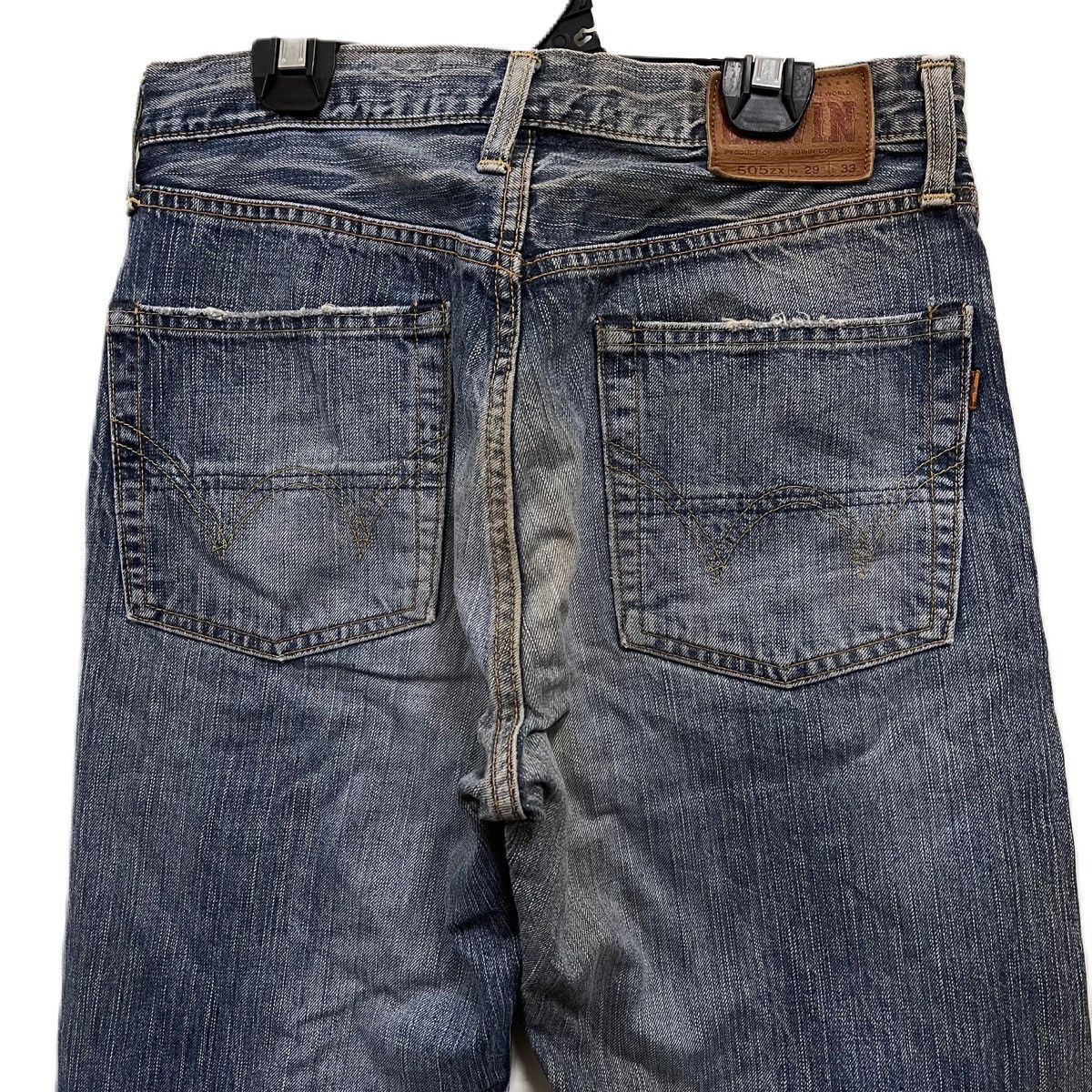 Edwin Edwin 505 selvedge jeans distressed Size US 31 - 6 Thumbnail
