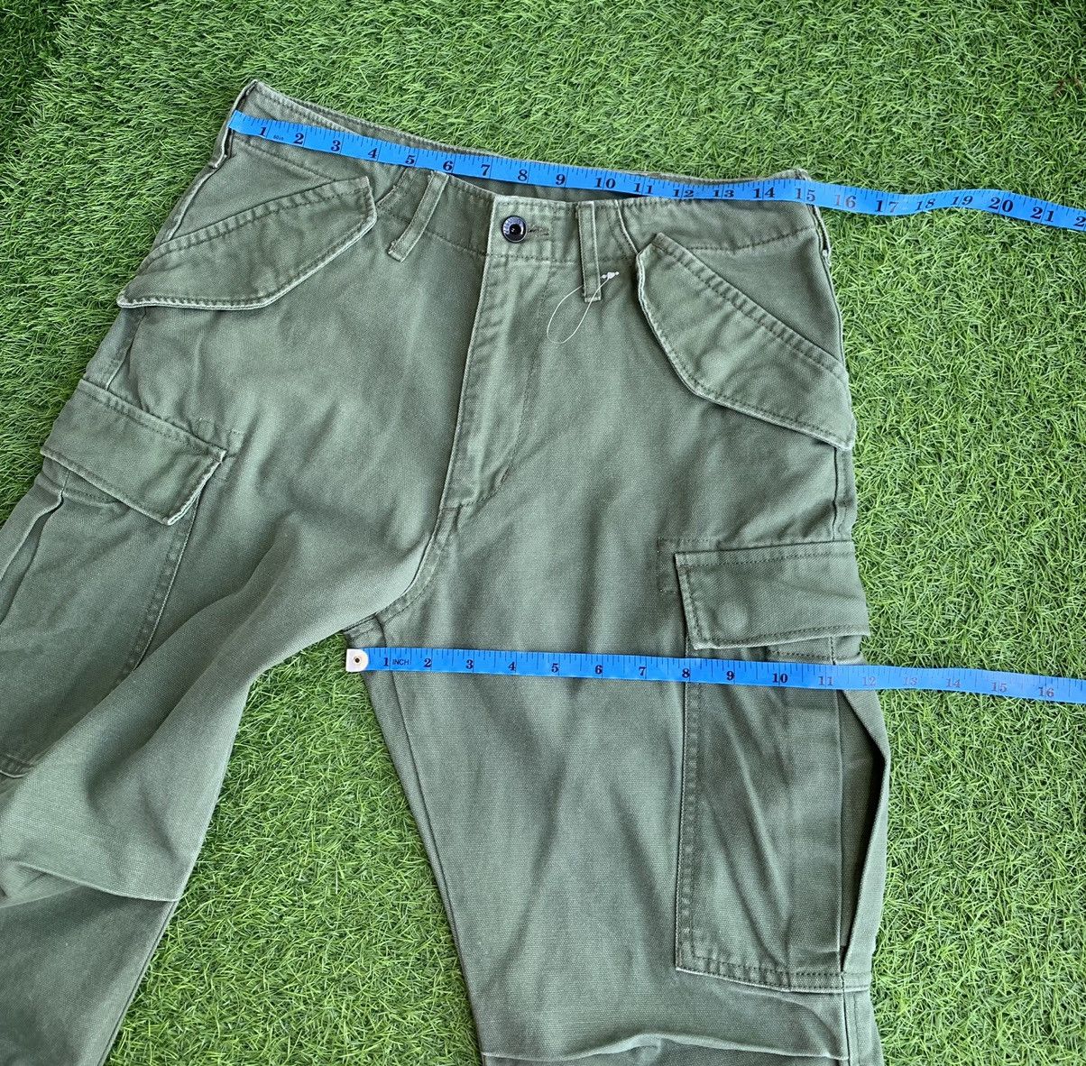 Japanese Brand Japanese Brand Battalion 6 pocket Cargo Pants Flares Size US 30 / EU 46 - 15 Thumbnail