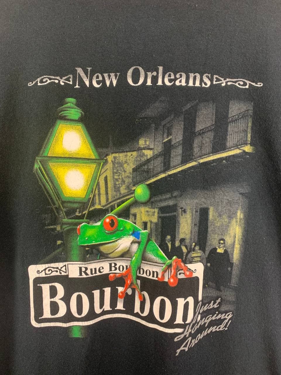 Vintage Vtg Bourbon Street New Orleans Frog Graphic Tee Size US XL / EU 56 / 4 - 8 Thumbnail