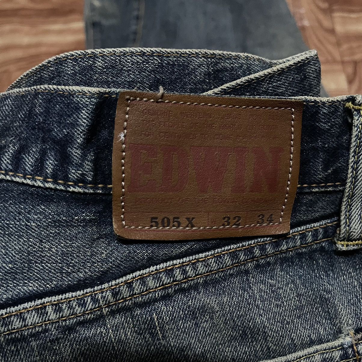 Edwin Edwin 505 selvedge jeans distressed Size US 33 - 9 Thumbnail