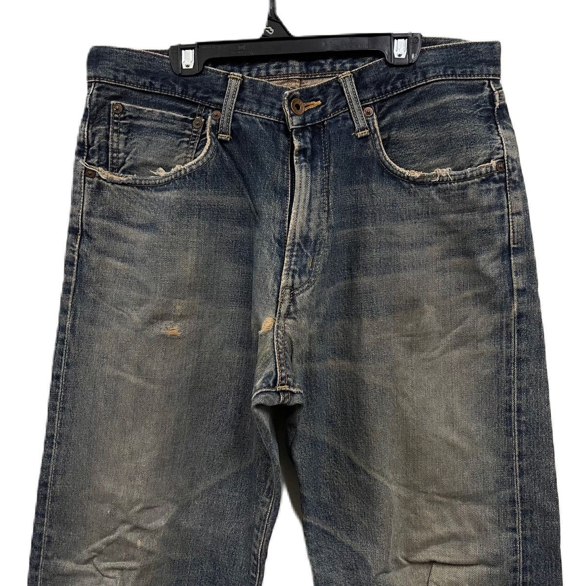 Edwin Edwin 505 selvedge jeans distressed Size US 33 - 3 Thumbnail