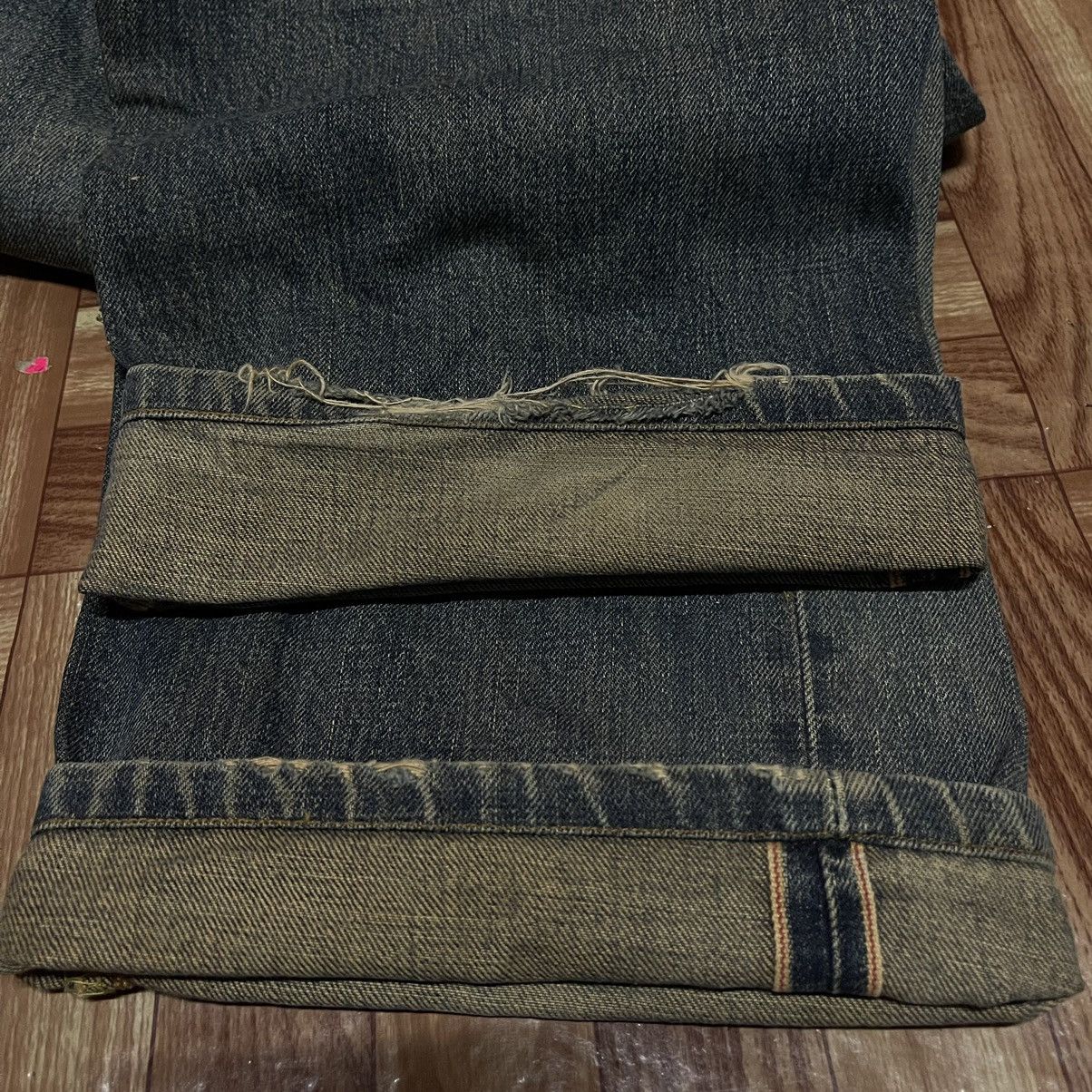 Edwin Edwin 505 selvedge jeans distressed Size US 33 - 10 Thumbnail