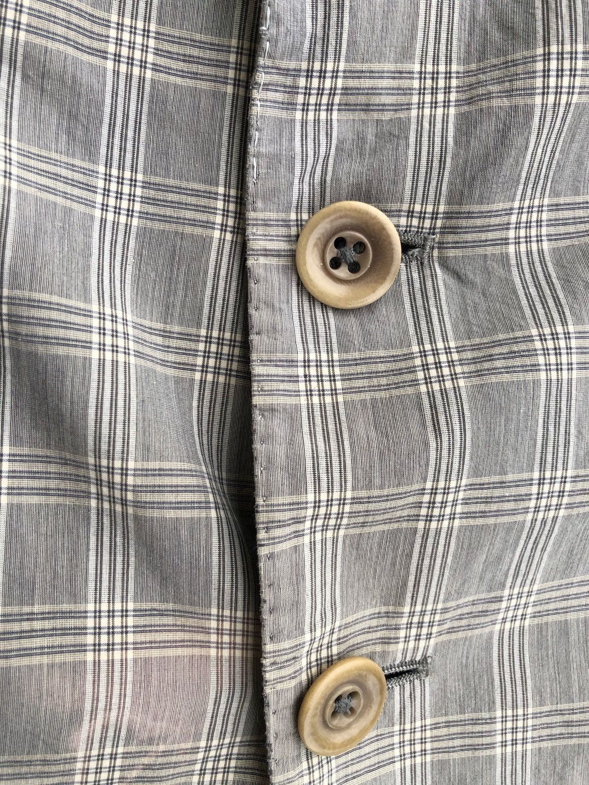 Dries Van Noten Vintage Dries Van Noten Grey Plaid Blazer Coat Size US XS / EU 42 / 0 - 3 Thumbnail