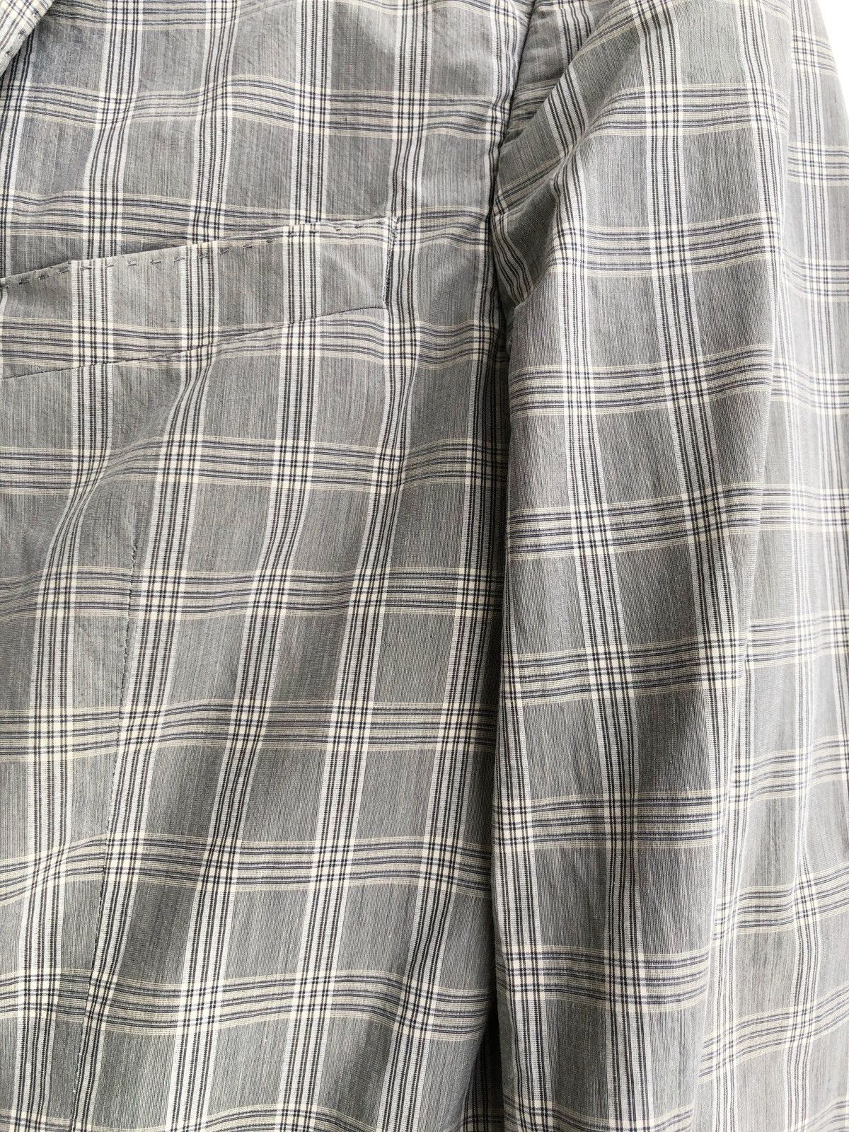 Dries Van Noten Vintage Dries Van Noten Grey Plaid Blazer Coat Size US XS / EU 42 / 0 - 9 Thumbnail