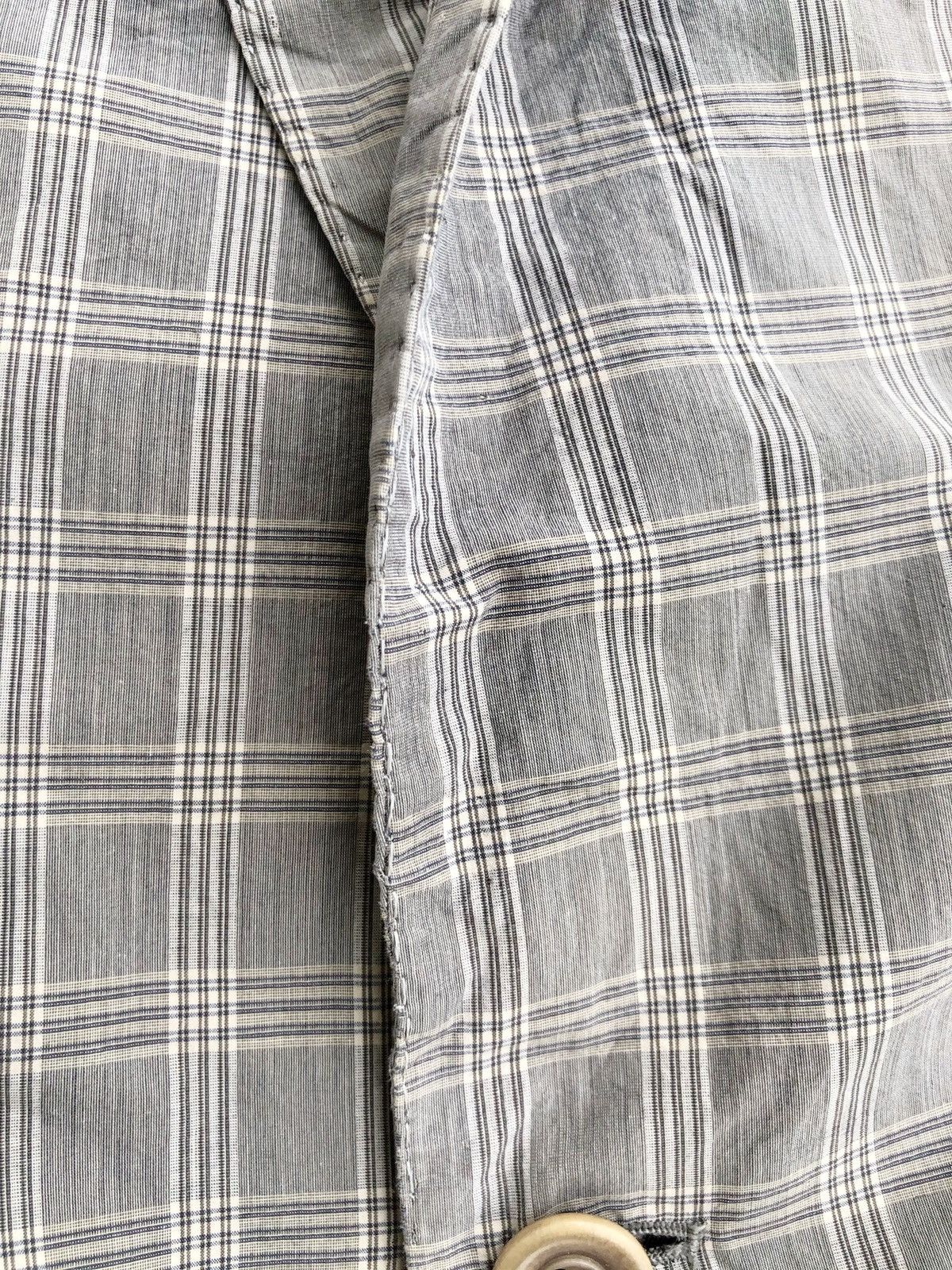 Dries Van Noten Vintage Dries Van Noten Grey Plaid Blazer Coat Size US XS / EU 42 / 0 - 4 Thumbnail